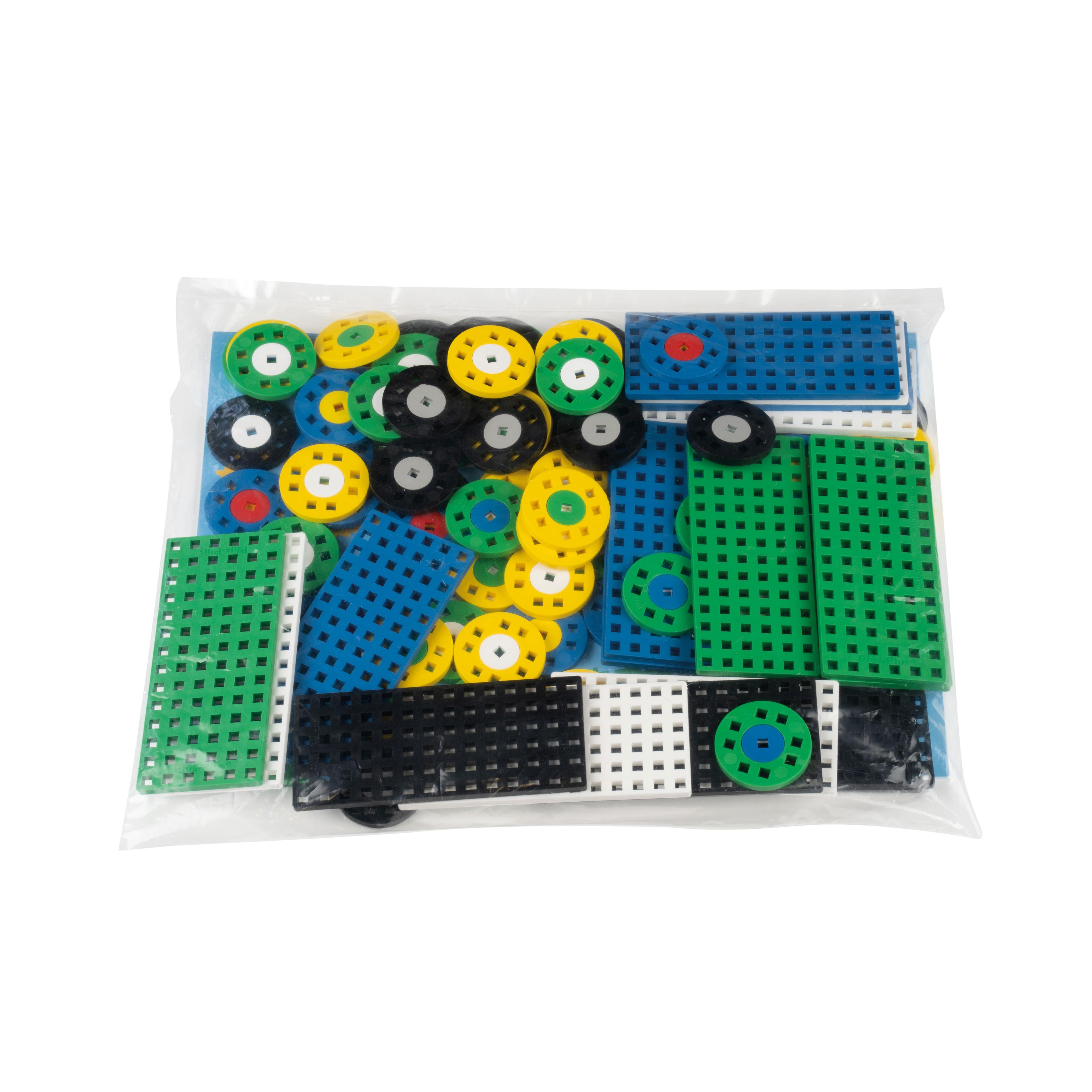Plus-Plus Wheel and Baseplate Mix