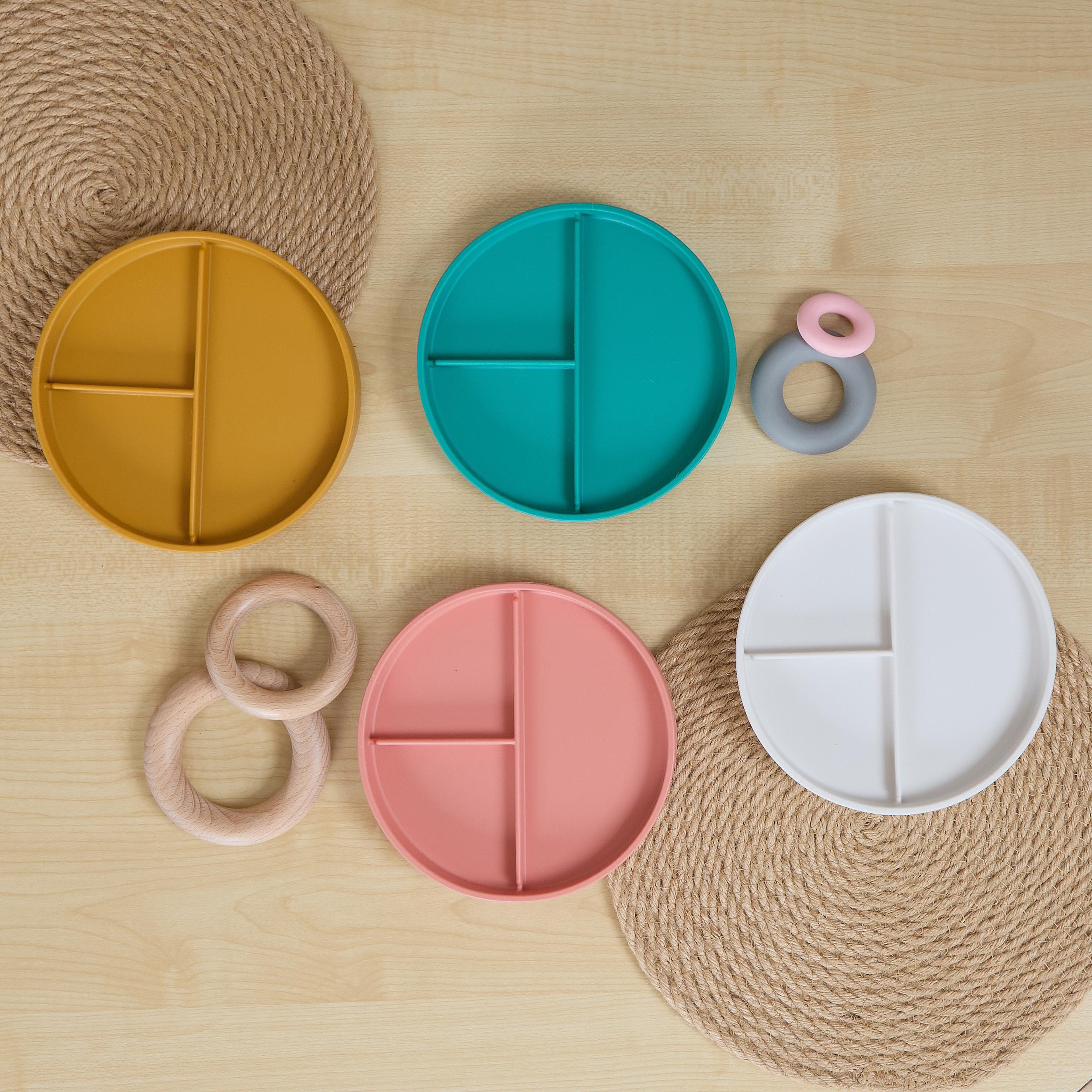 Little Moments Silicone Divided Plate - Pack of 4