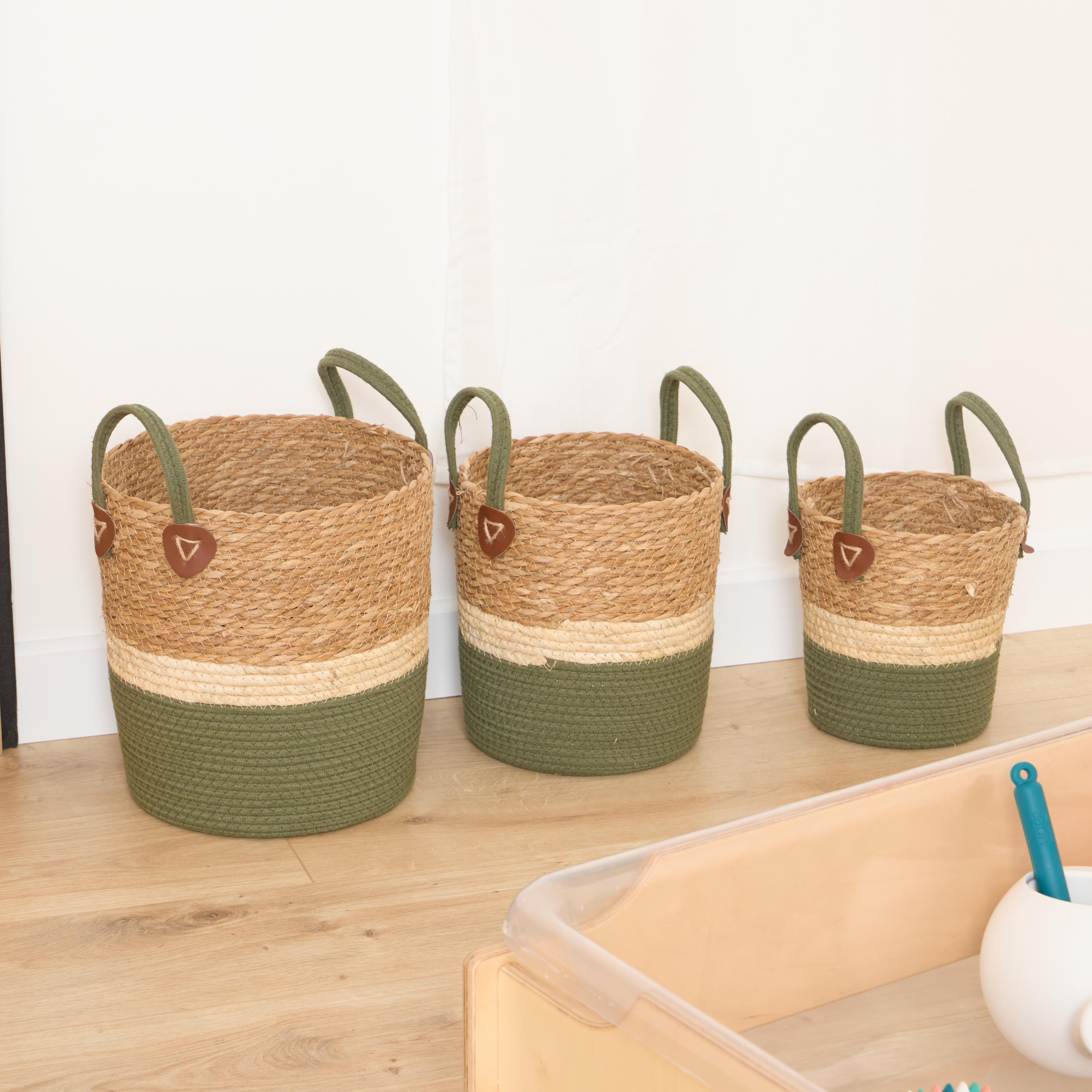 Sage Green Baskets from Hope Education - Set of 3