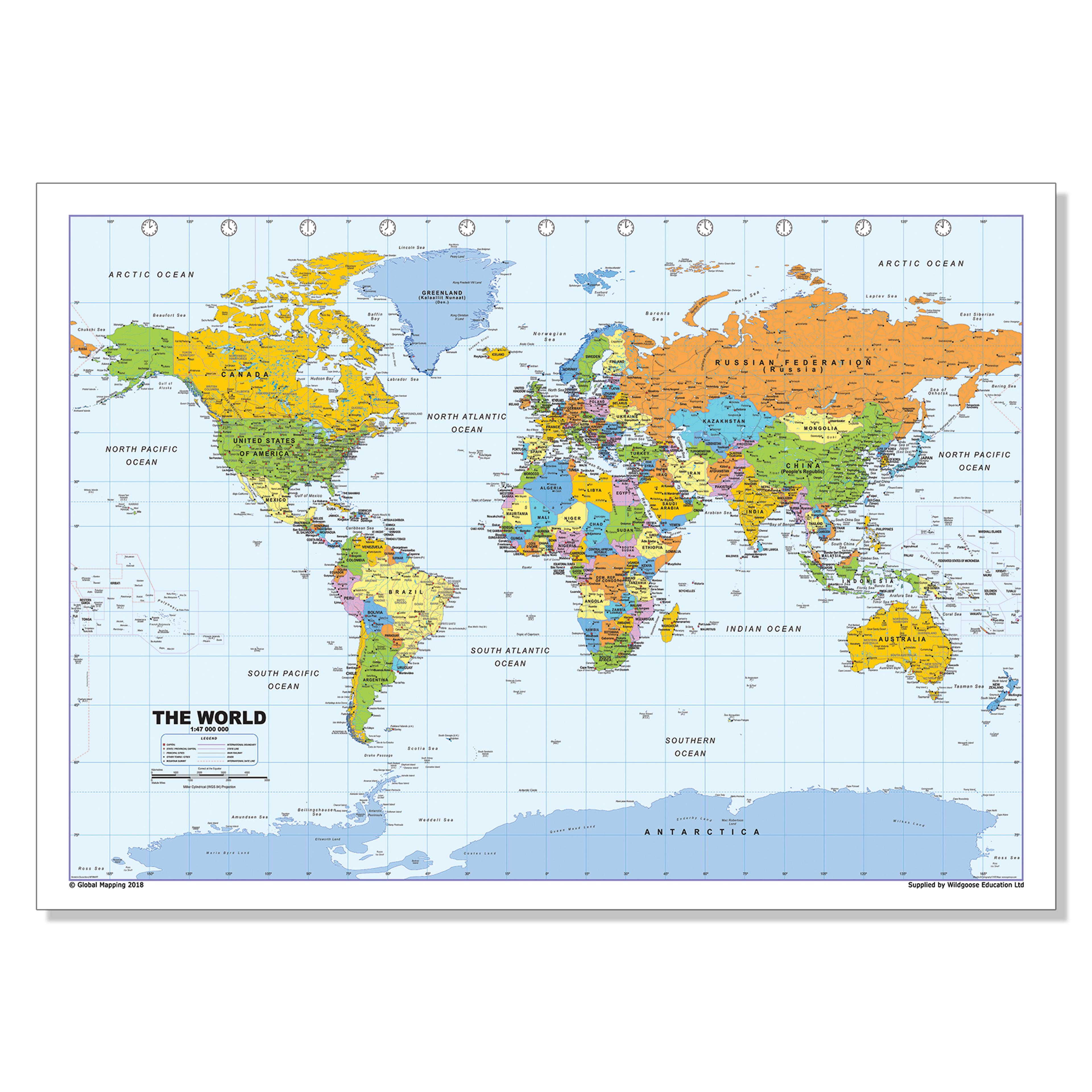 Wildgoose A1 Vinyl World Map