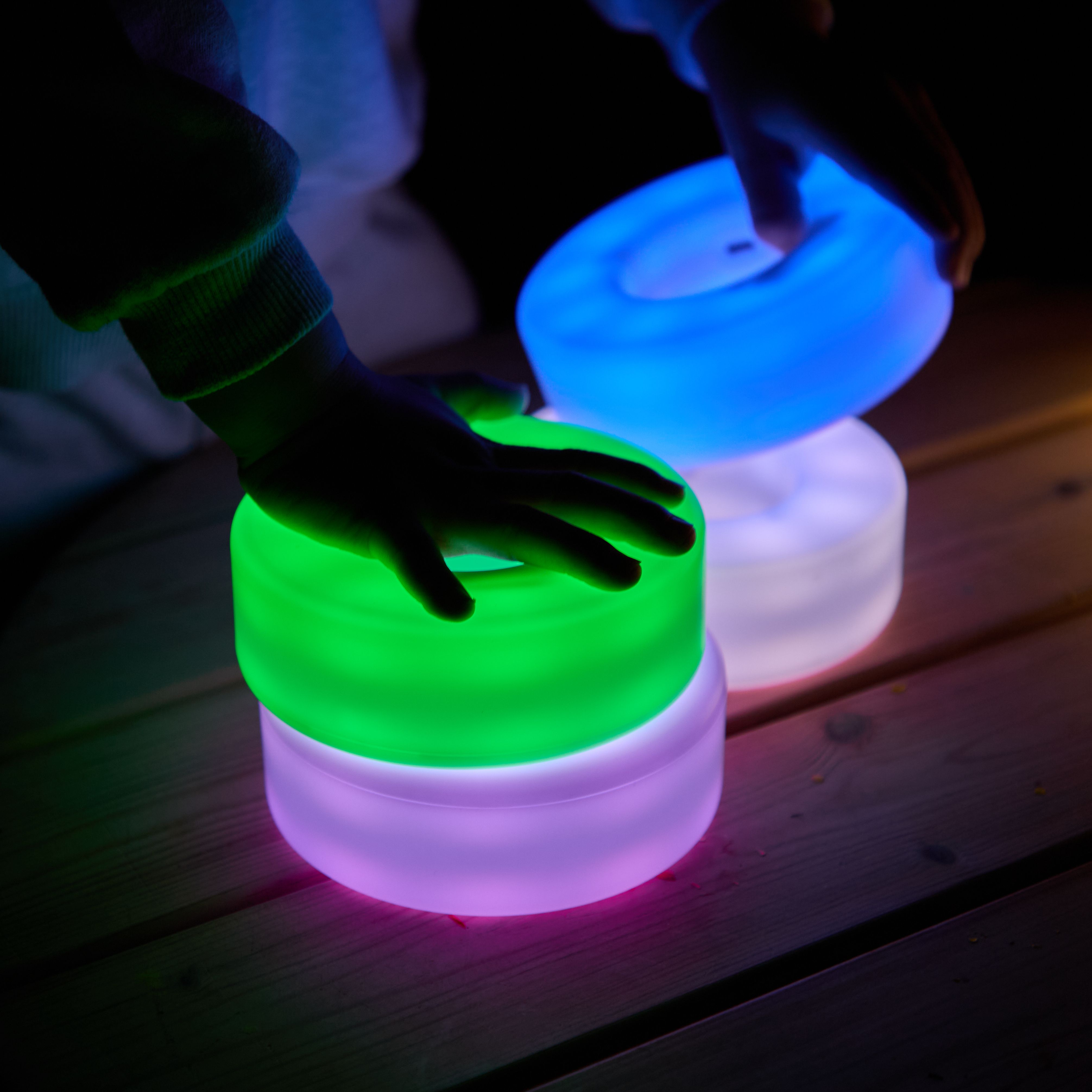 Giant Light Up Stacking Discs Pack 8