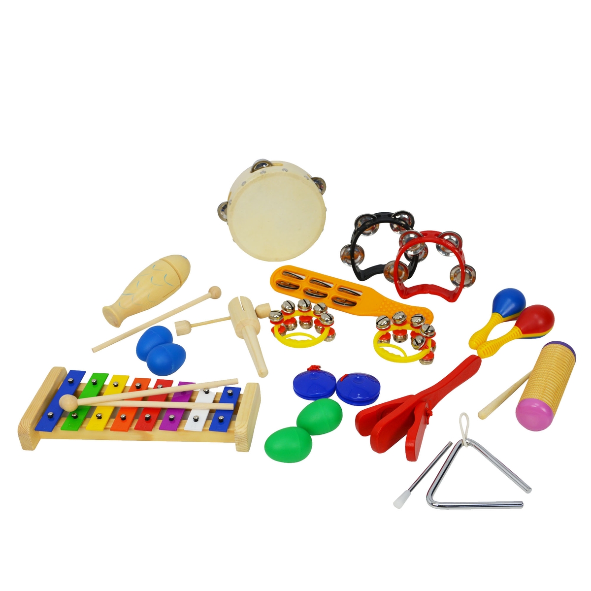 Mini Percussion A-STAR Pre School 16 Player Percussion Pack for Small Hands ...