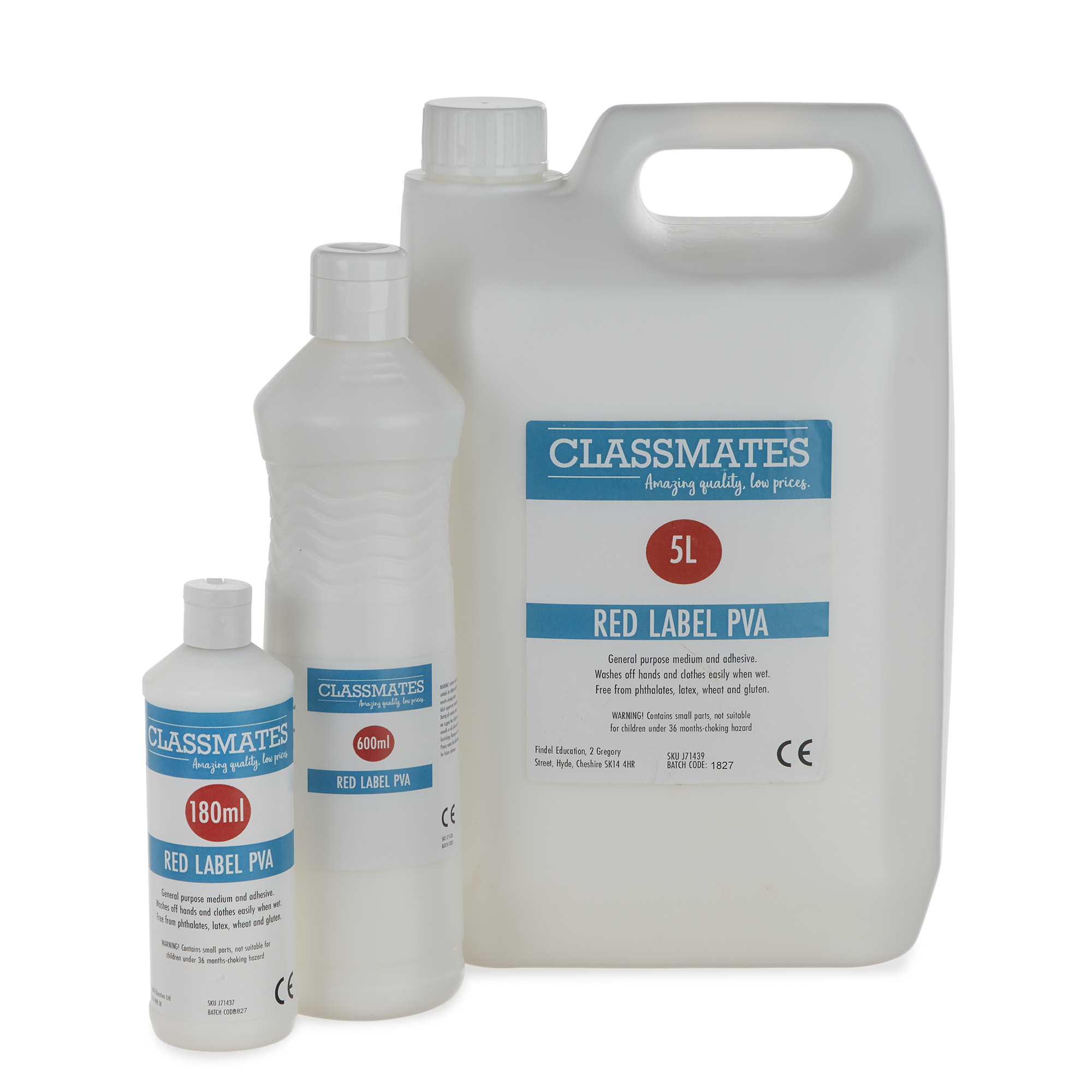 Classmates PVA Glue - Red Label - 500ml - Pack of 12