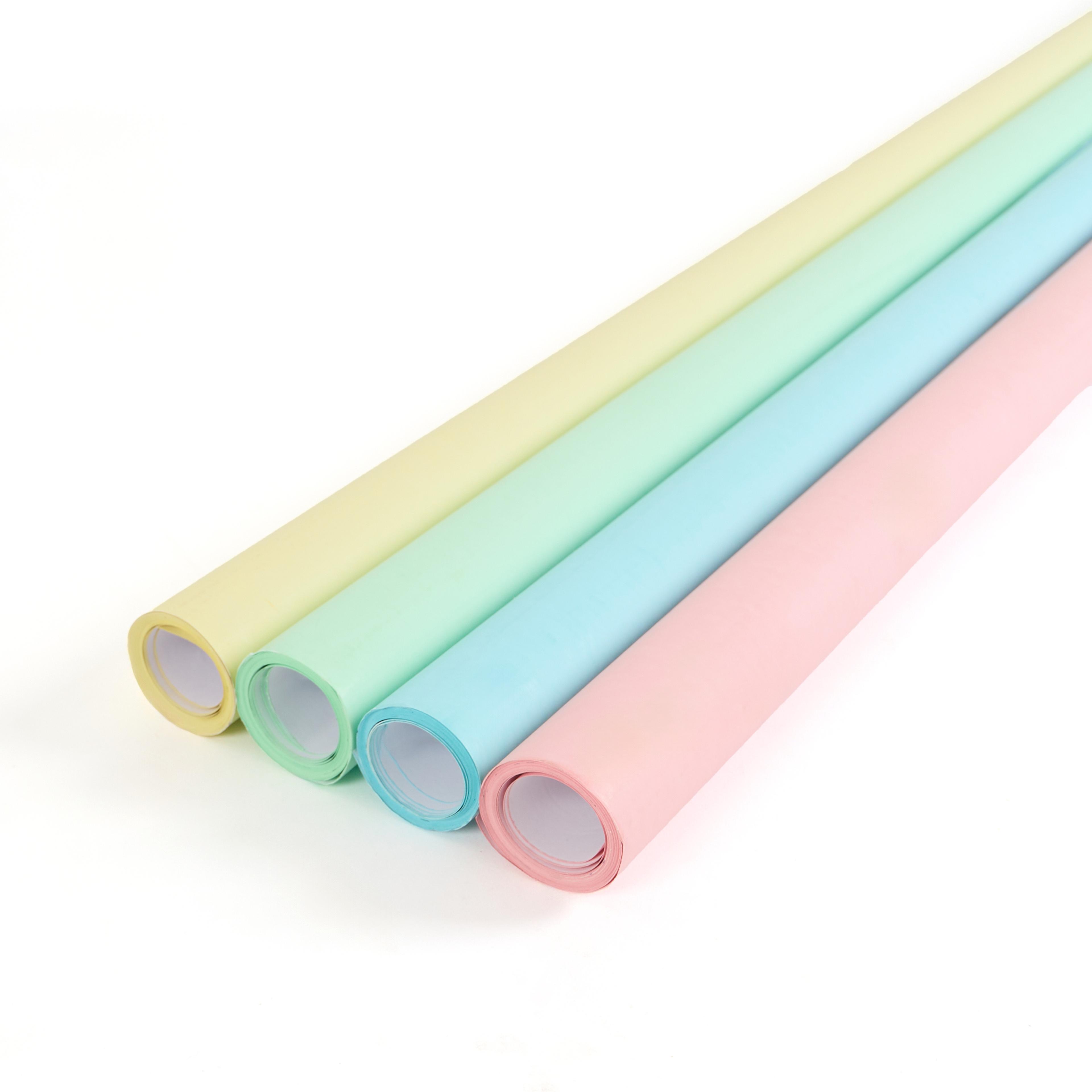 Colourlast Extra Wide Pastel Assortment Display Paper Roll - 1218mm x 3.6m - Pack of 4