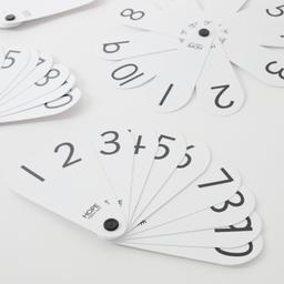 Children Using Number Fans Pupil Number Fans from Hope Education Pack of 10 | HP00060000 | Hope
