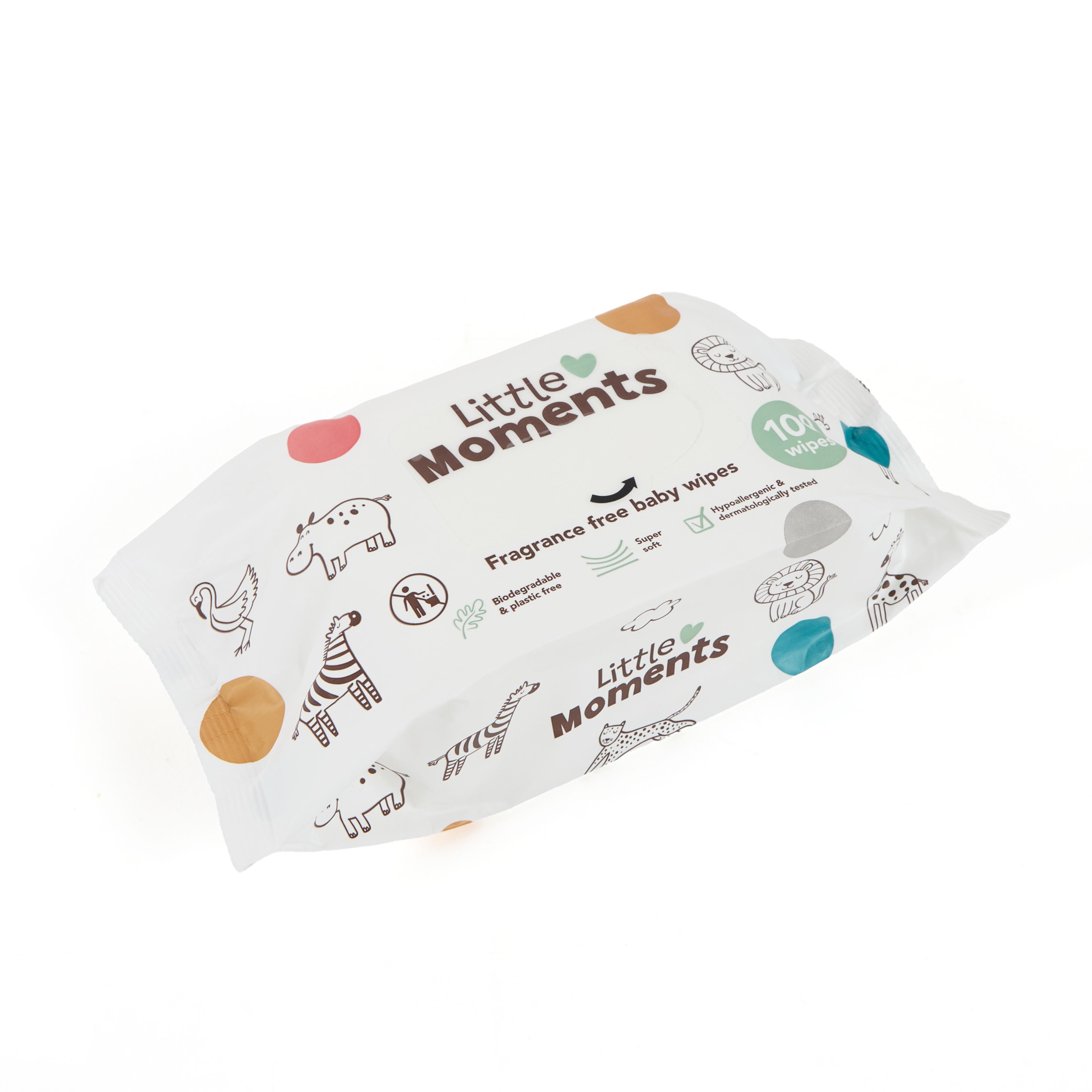 Little Moments Baby Wipes Pack 100