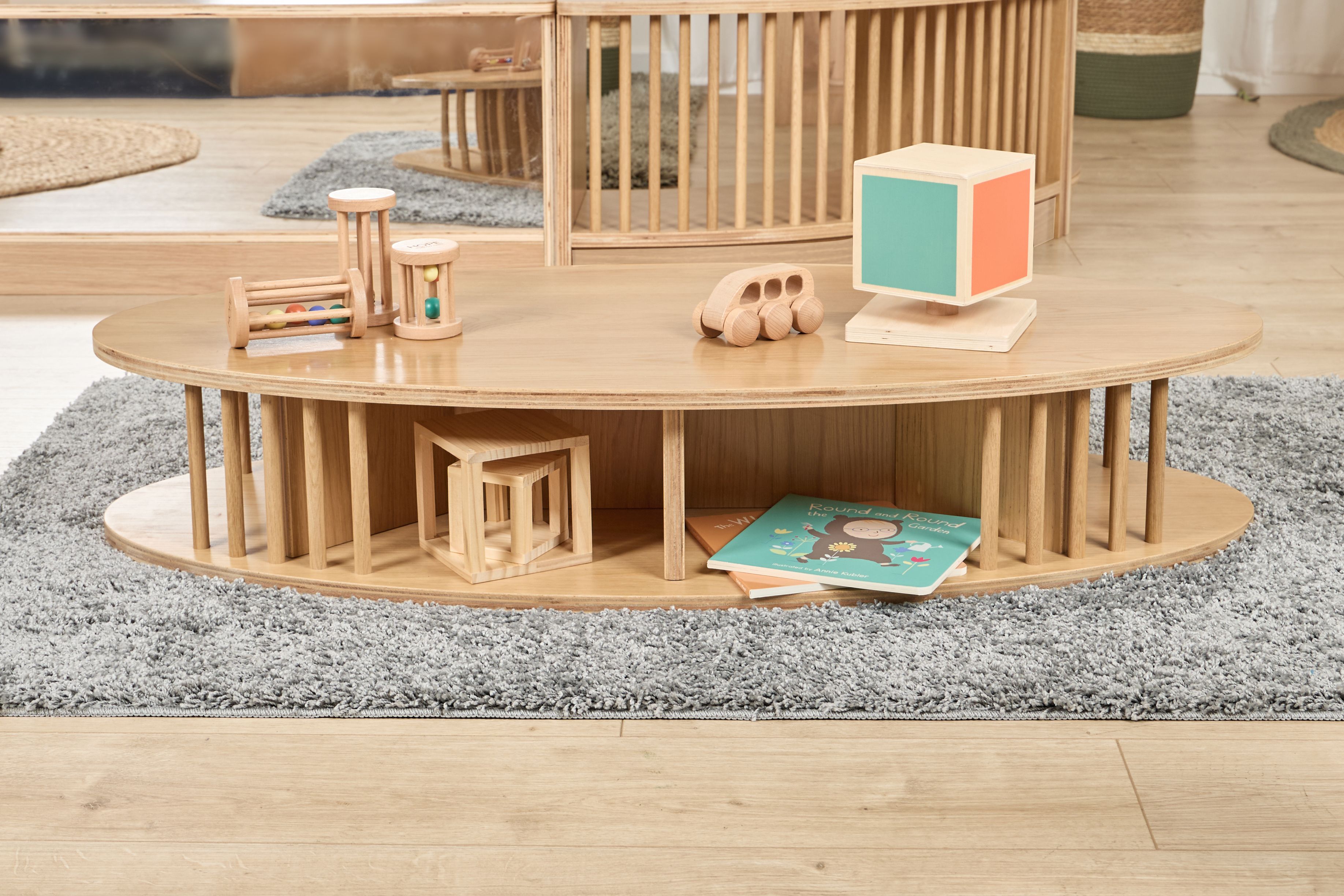 U2s Oval Low Level Fluted Table frm Hope