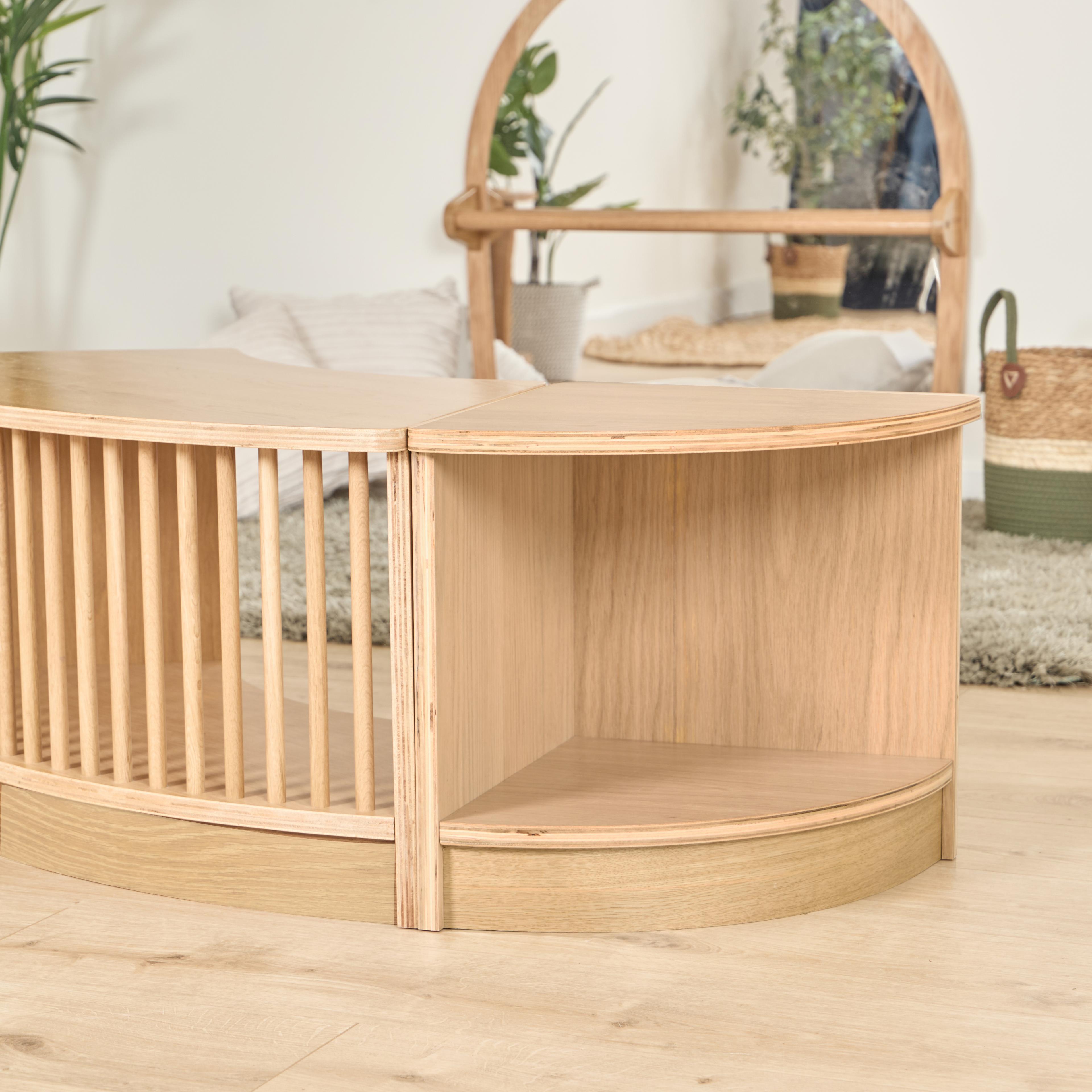 Under 2's Low Corner Shelf from Hope Education