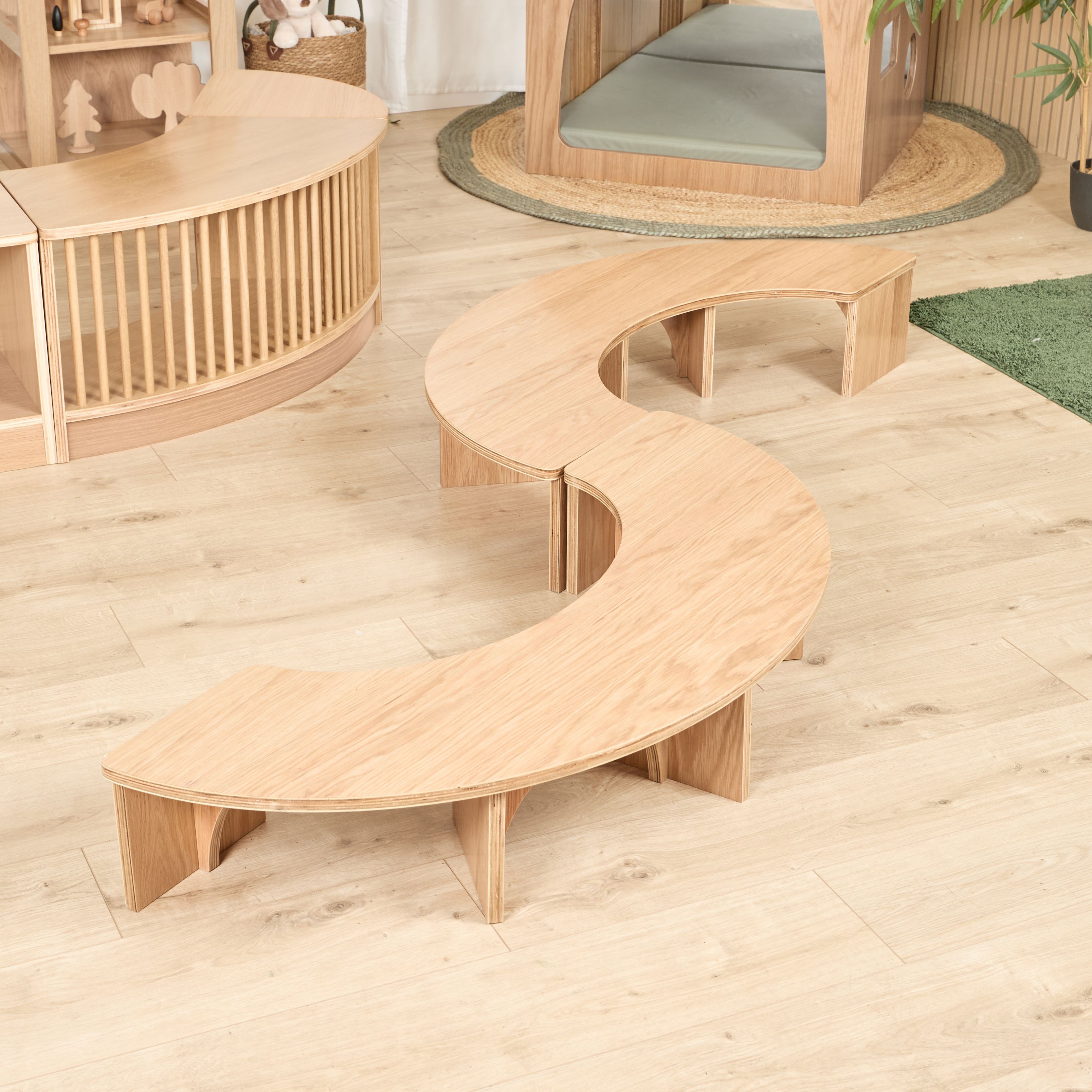 Under 2s Half Moon Low Table