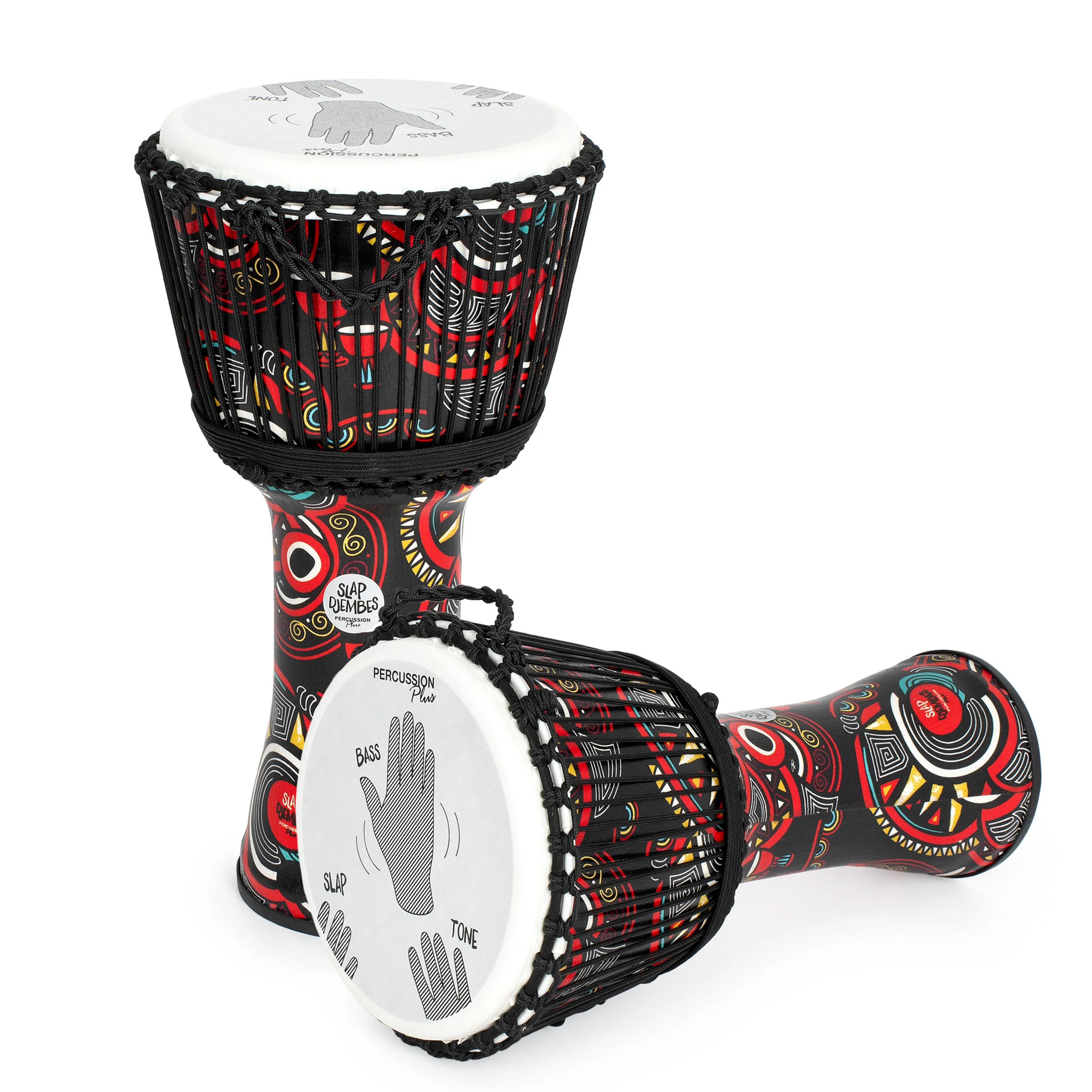 PERCUSSION Plus Slap Djembes - New Carnival Rope Tuned 12inch Head