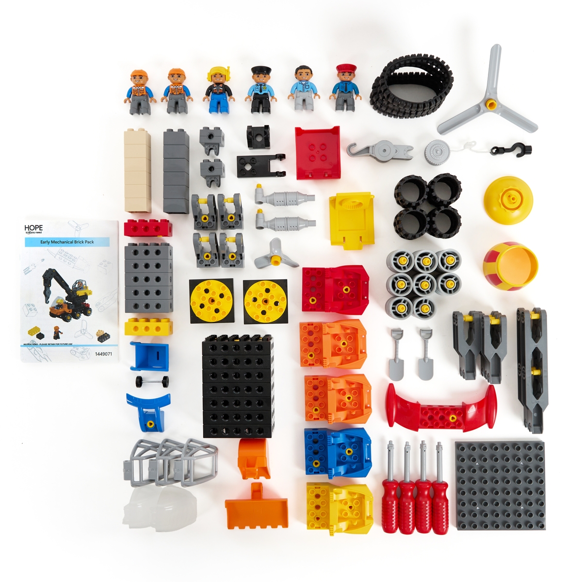 Early Mechanical Bricks from Hope Education - 110 Piece Set ...