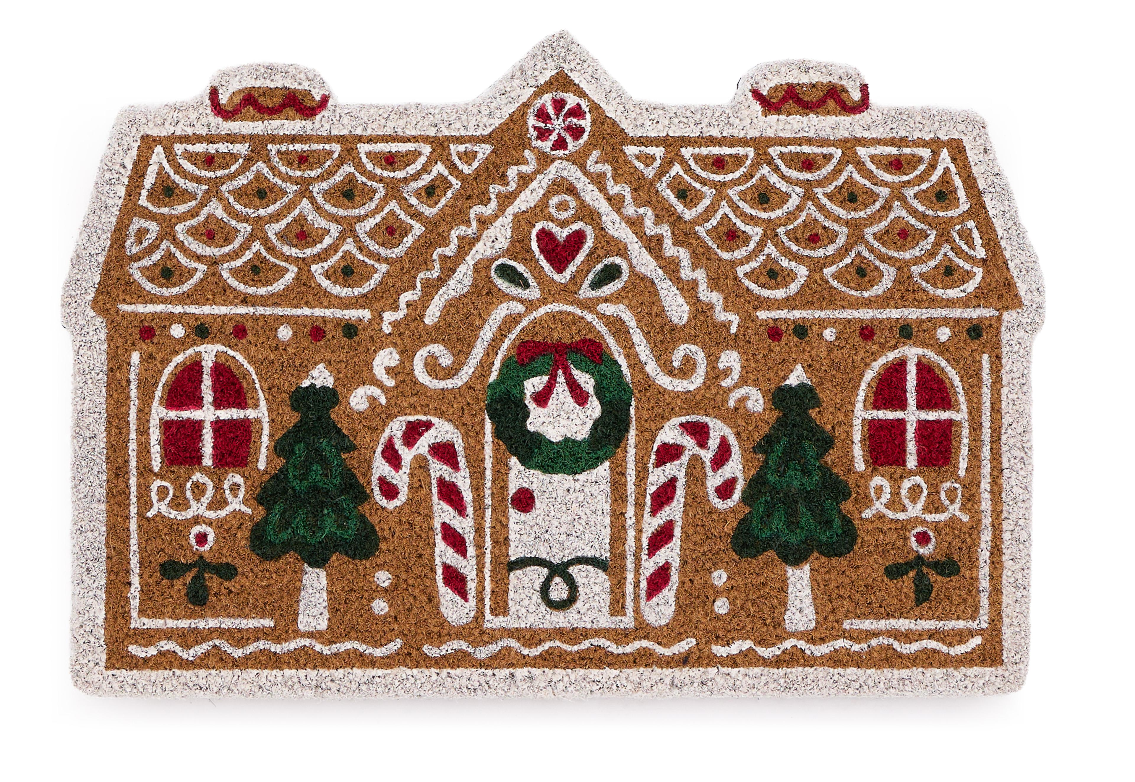 Gingerbread House Coir Door Mat