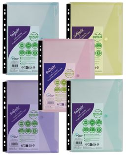 Snopake ReBorn 100% Recycled A4 Ring Binder Wallet - Pack of 5