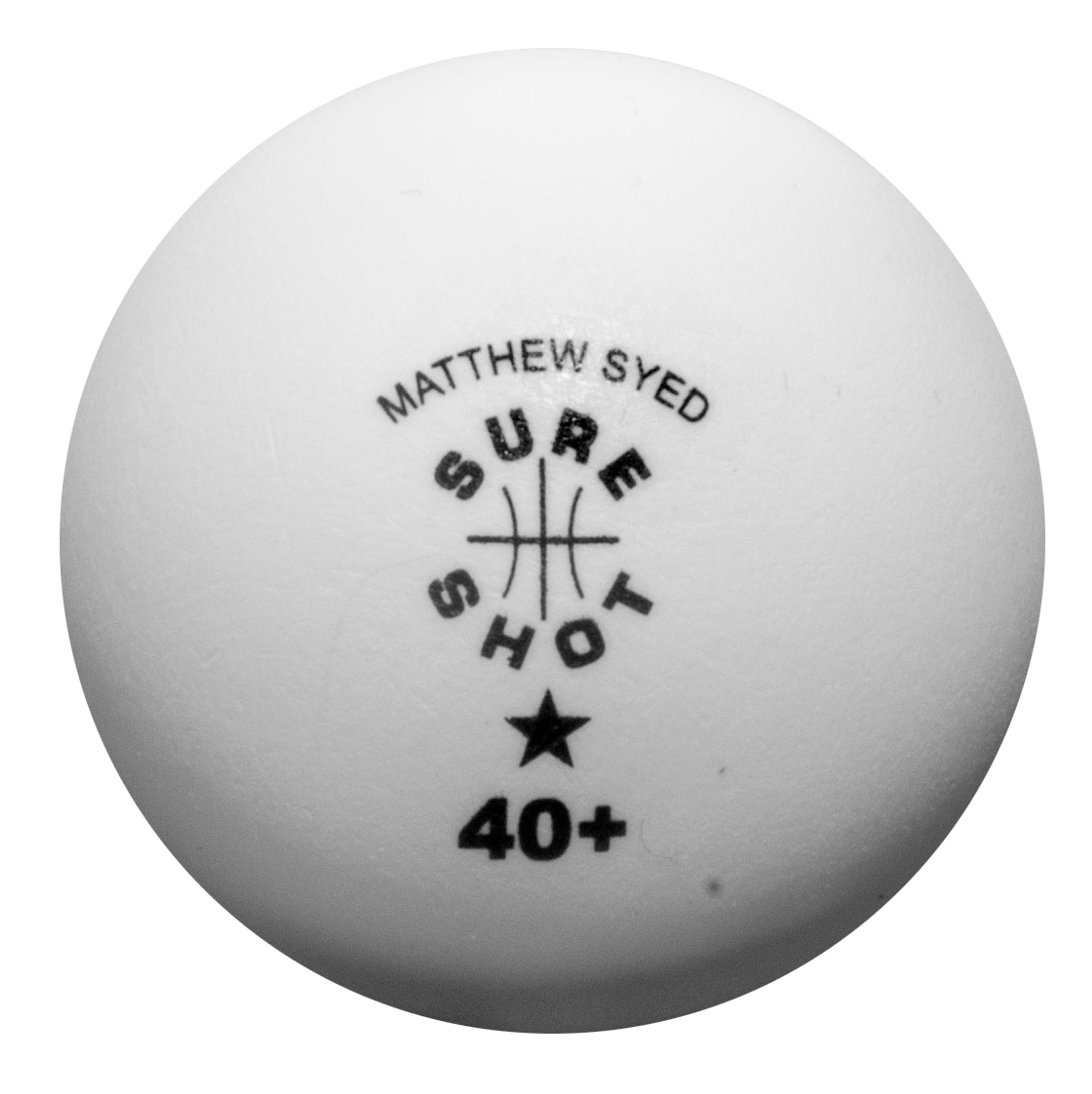 Sure Shot Matthew Syed Tennis Balls - White - Bag of 72