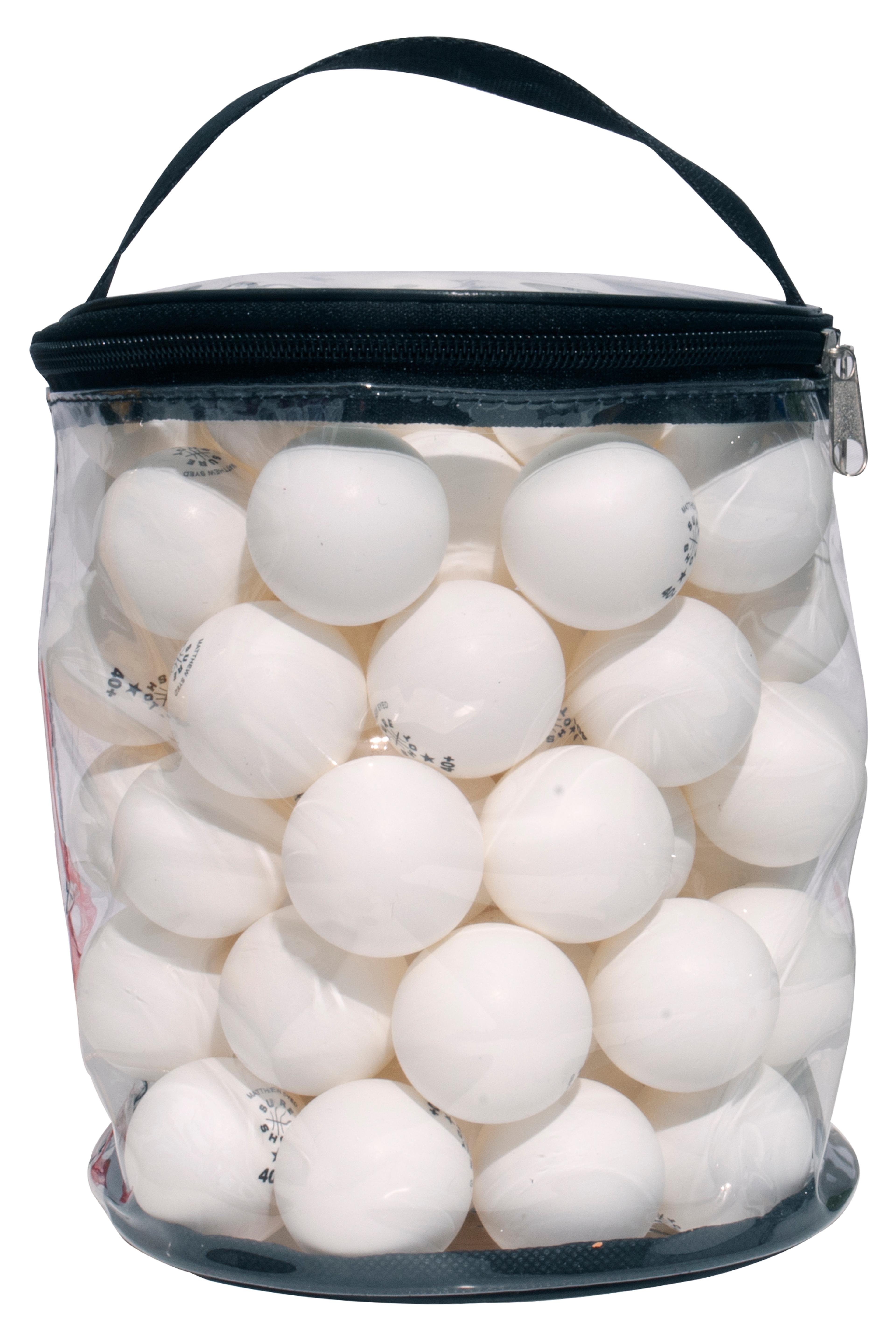 Sure Shot Matthew Syed Tennis Balls - White - Bag of 72