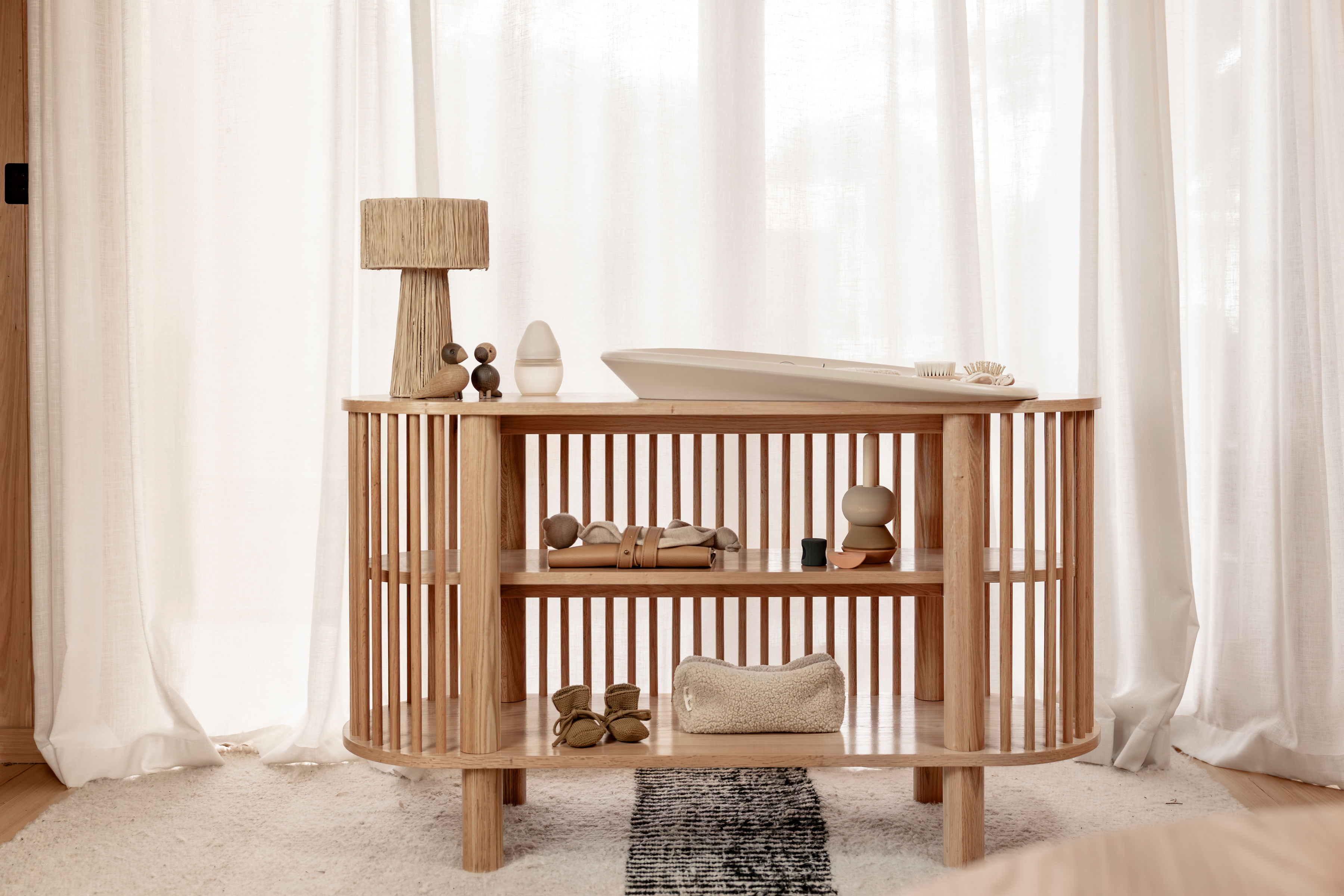 KidsbyDesign 2Tier Fluted Shelf Storage