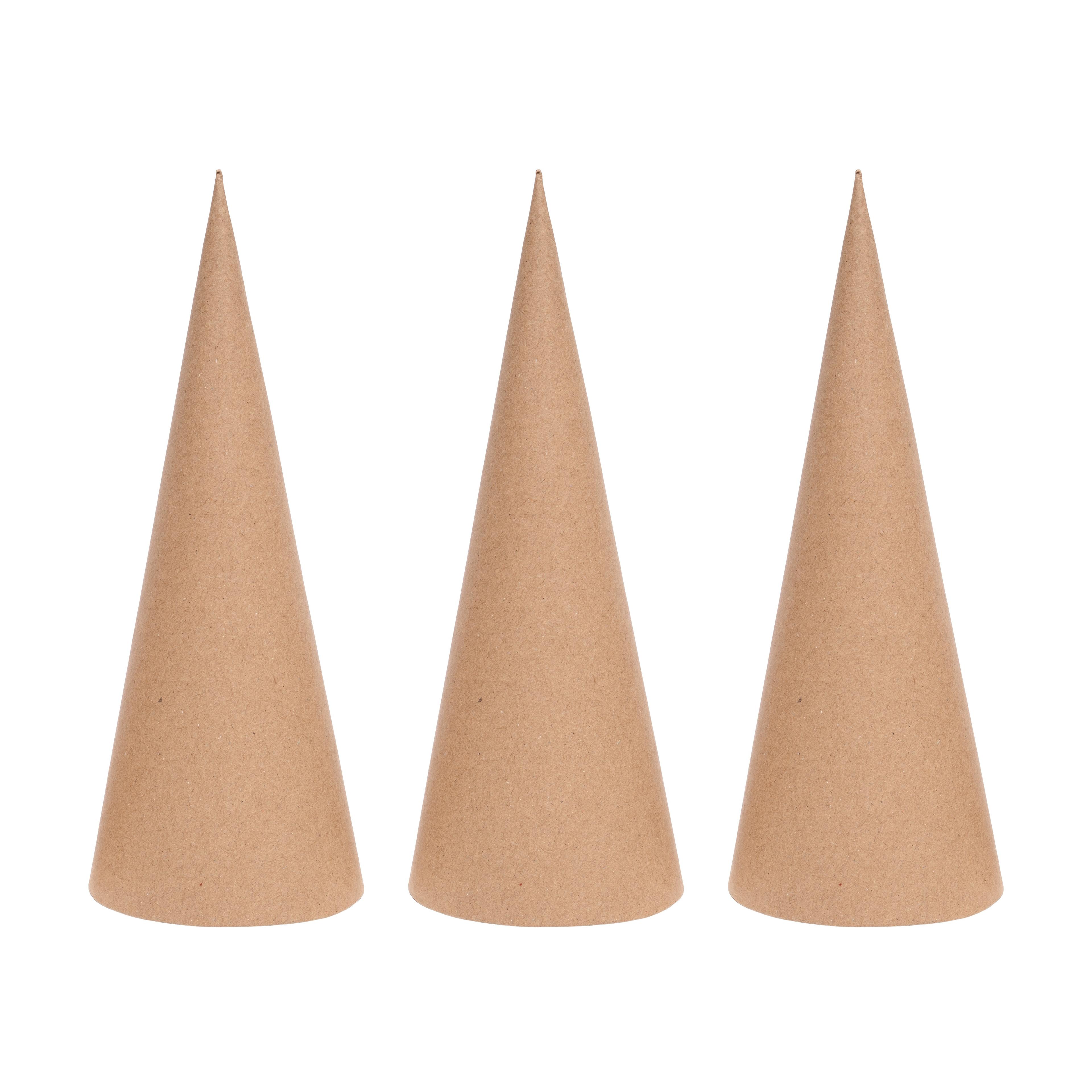 Papier-Mache Cones - 20cm - Pack of 20