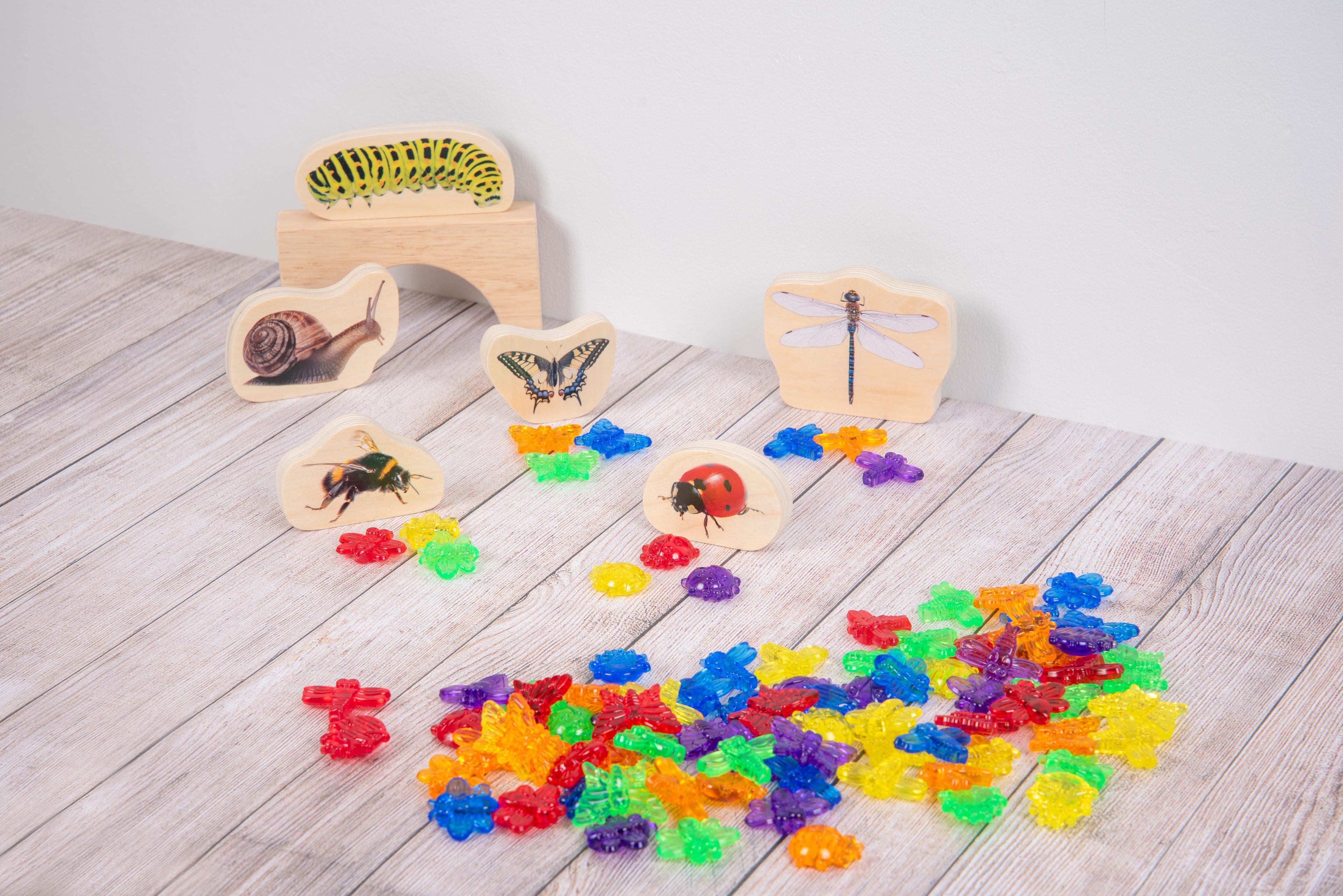 tickit Translucent Coloured Bugs - Pack of 96