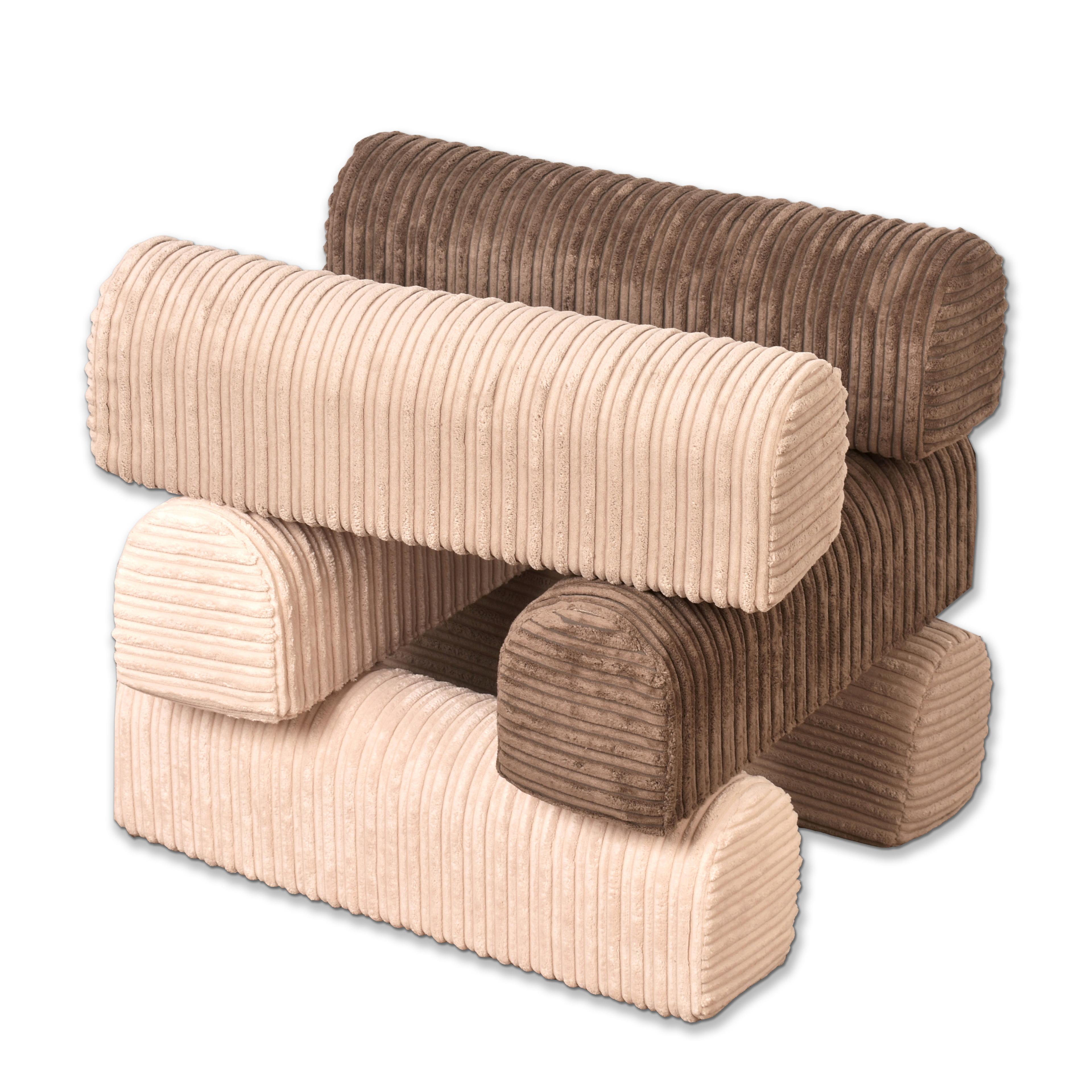 Neutral Foam Stacking Rolls from Hope Education - 6 Piece Set