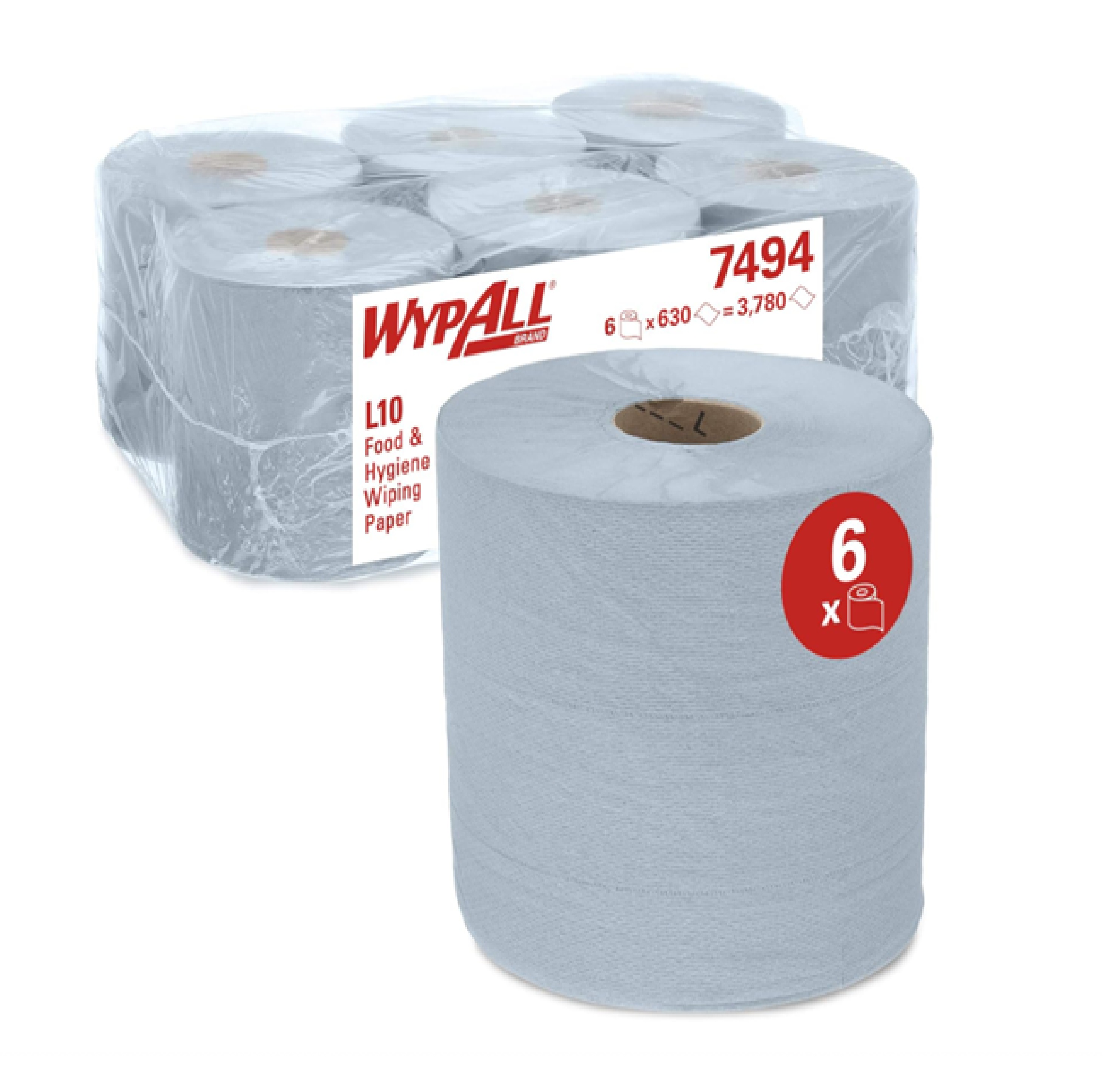 WypAll L10 Wiping Paper Centrefeed Blue