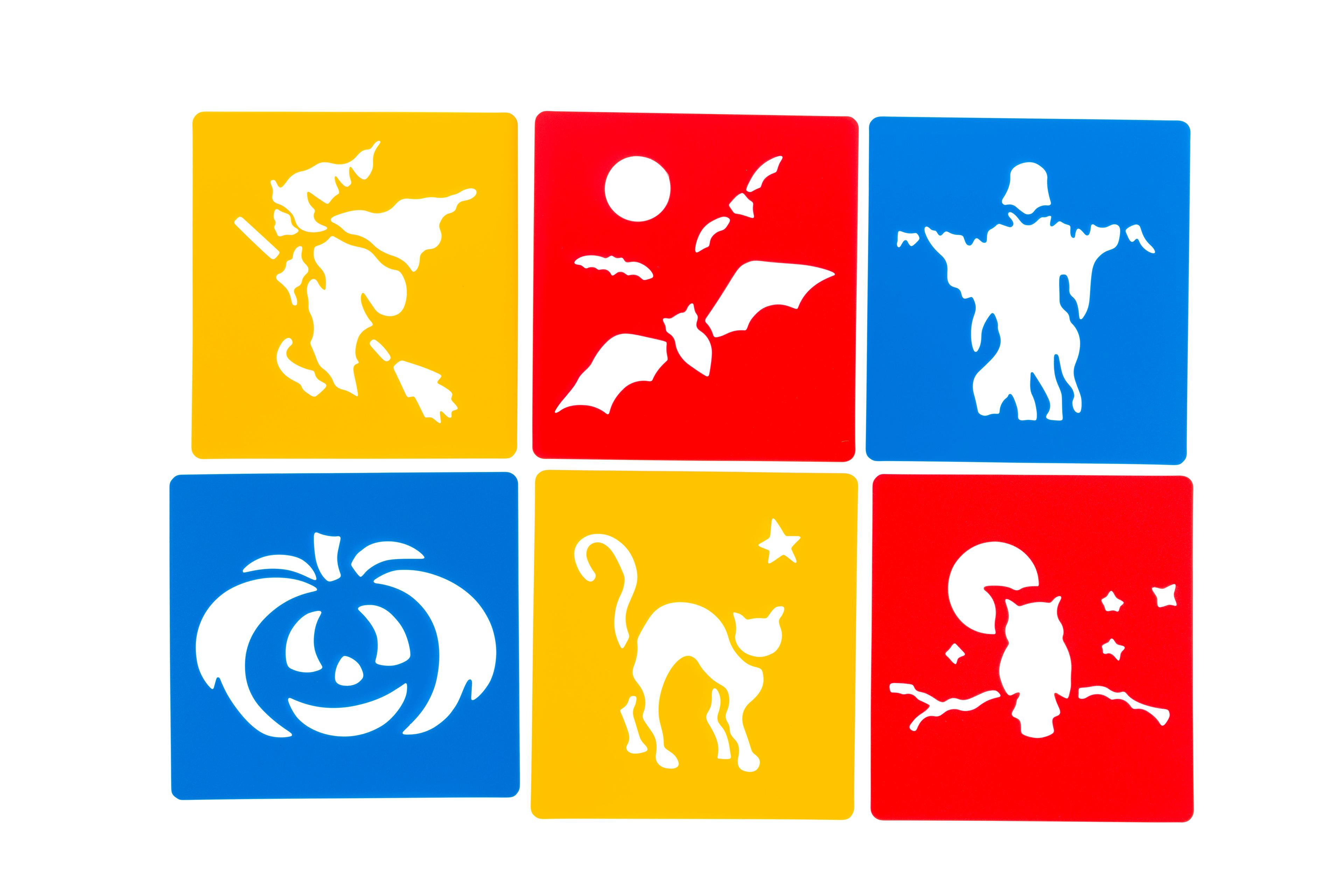 Halloween Stencils - Pack of 6