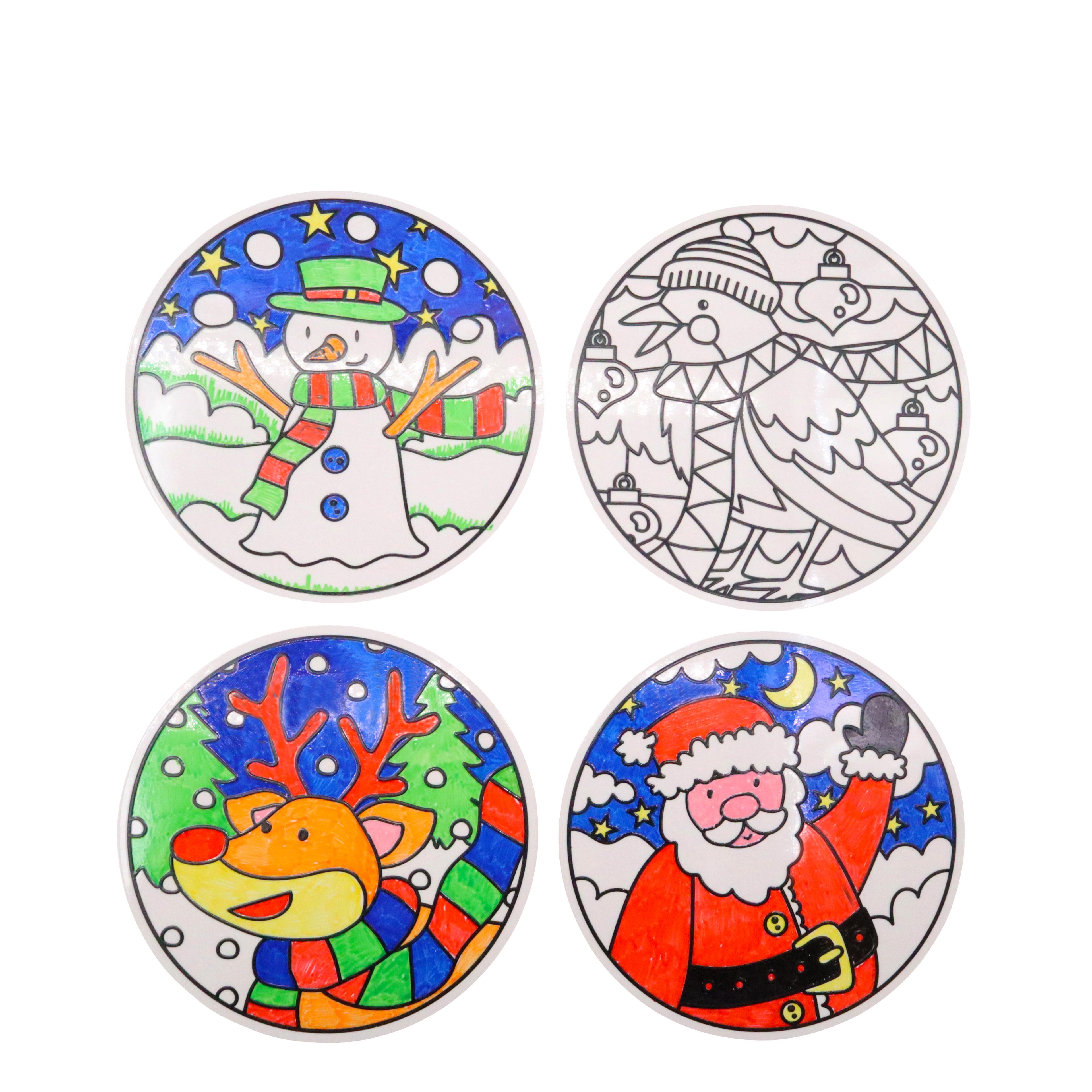Christmas Window Clings - Pack of 4