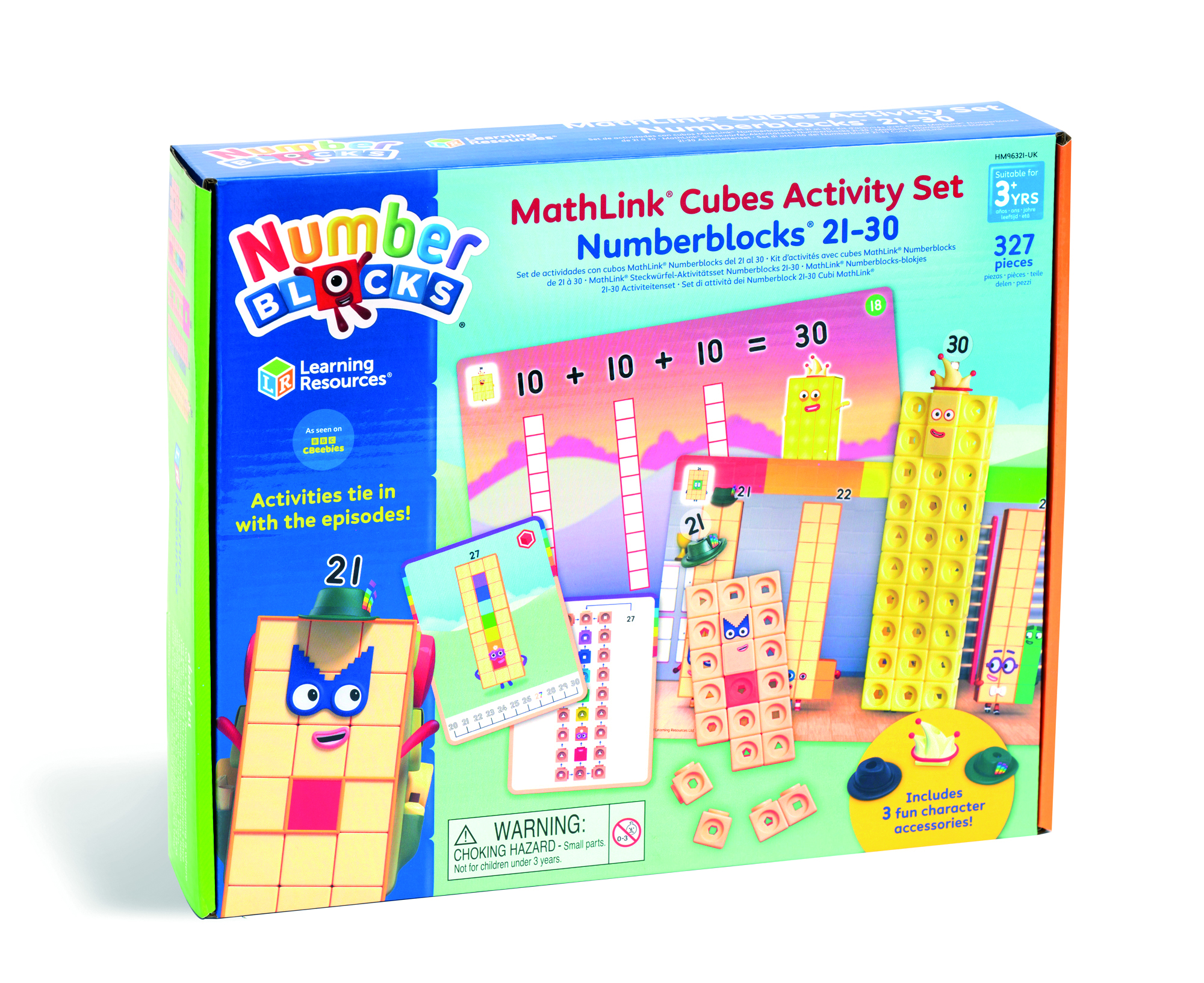 Learning Resources MathLink Cubes Numberblocks 21-30 Activity Set
