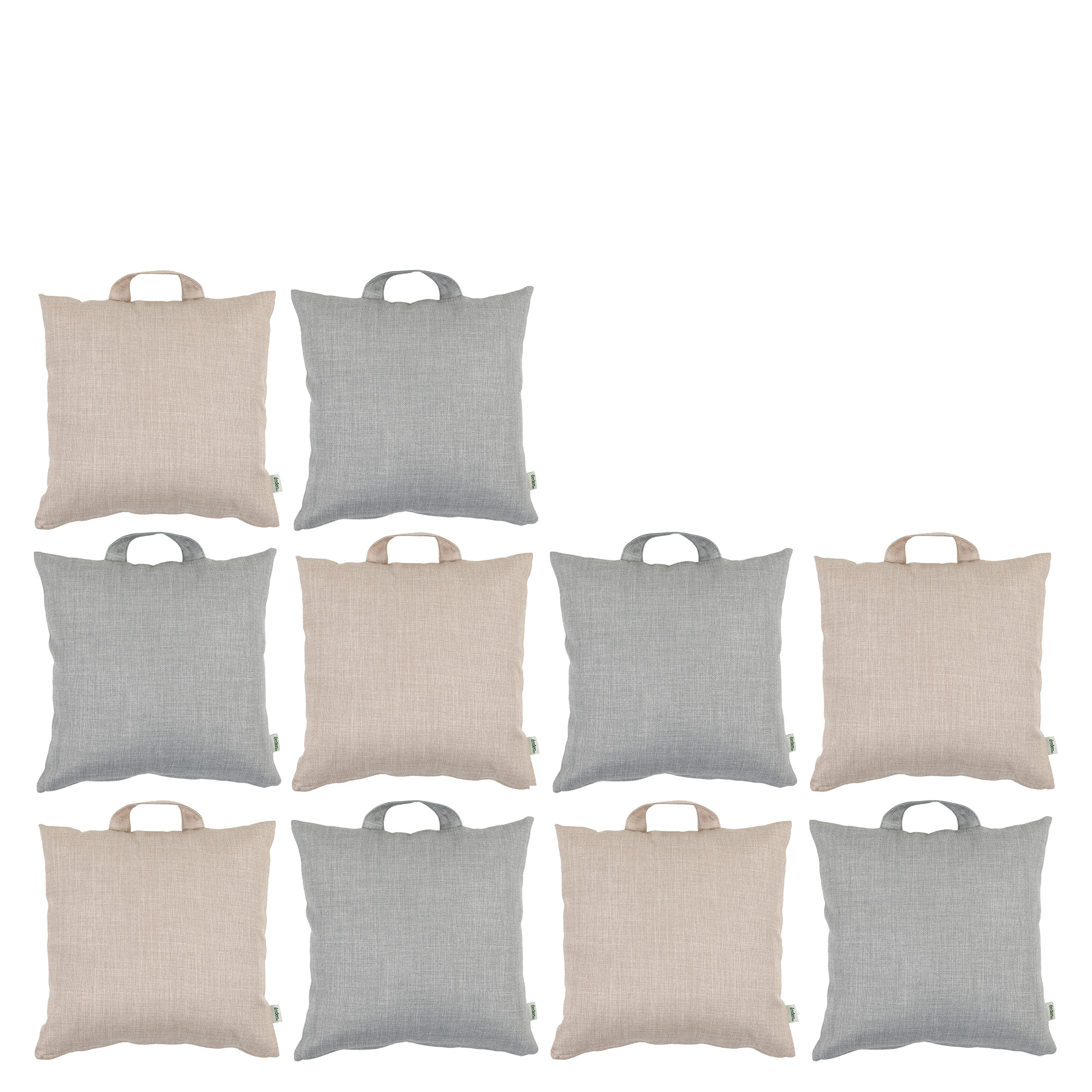 Carry Cushions Natural n Grey - Pk of 10