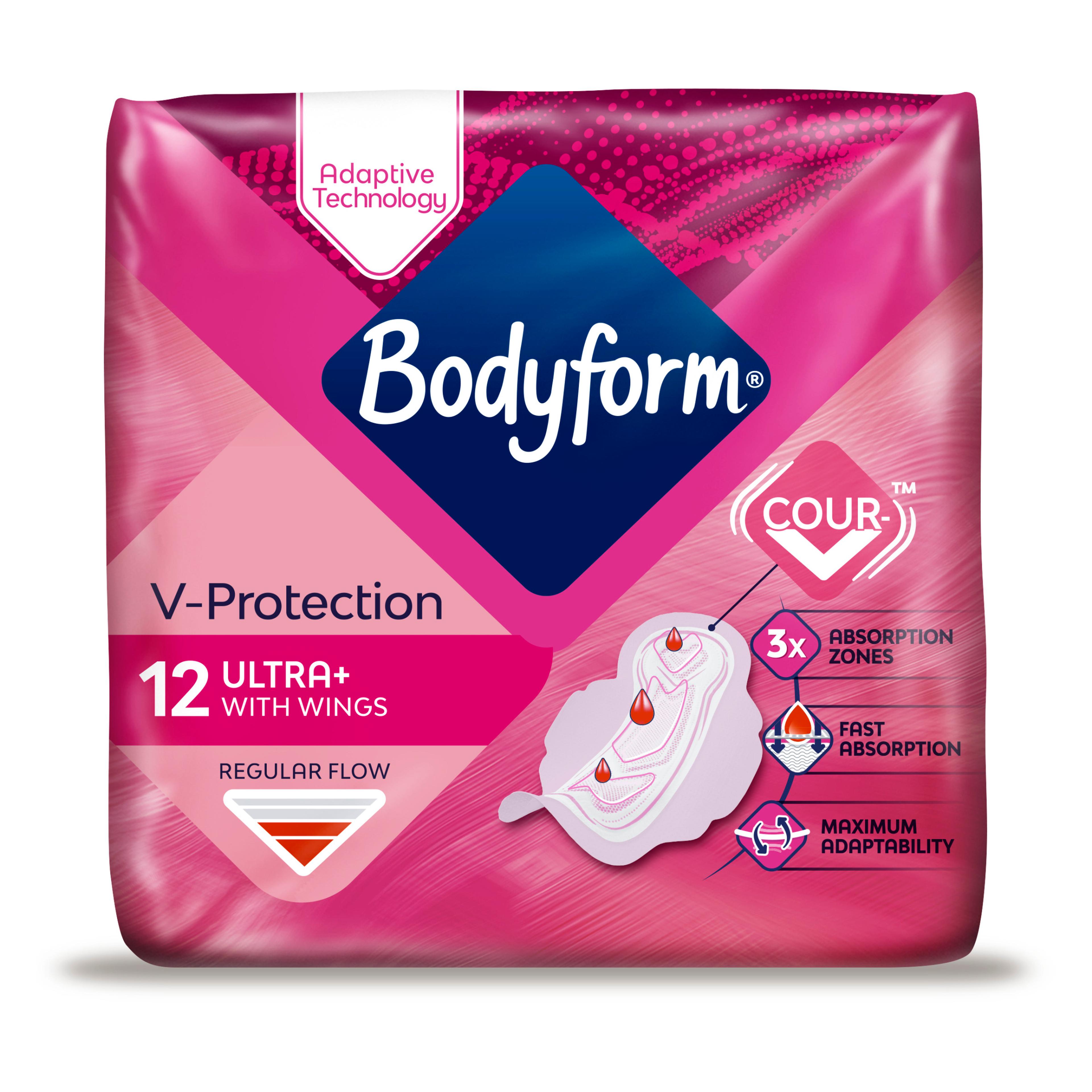 Bodyform ultra + wings x - Pack of 12