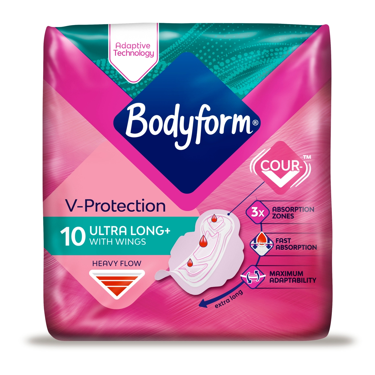 Bodyform ultra long + wings x Pack of 10 | CP00060483 | Findel ...