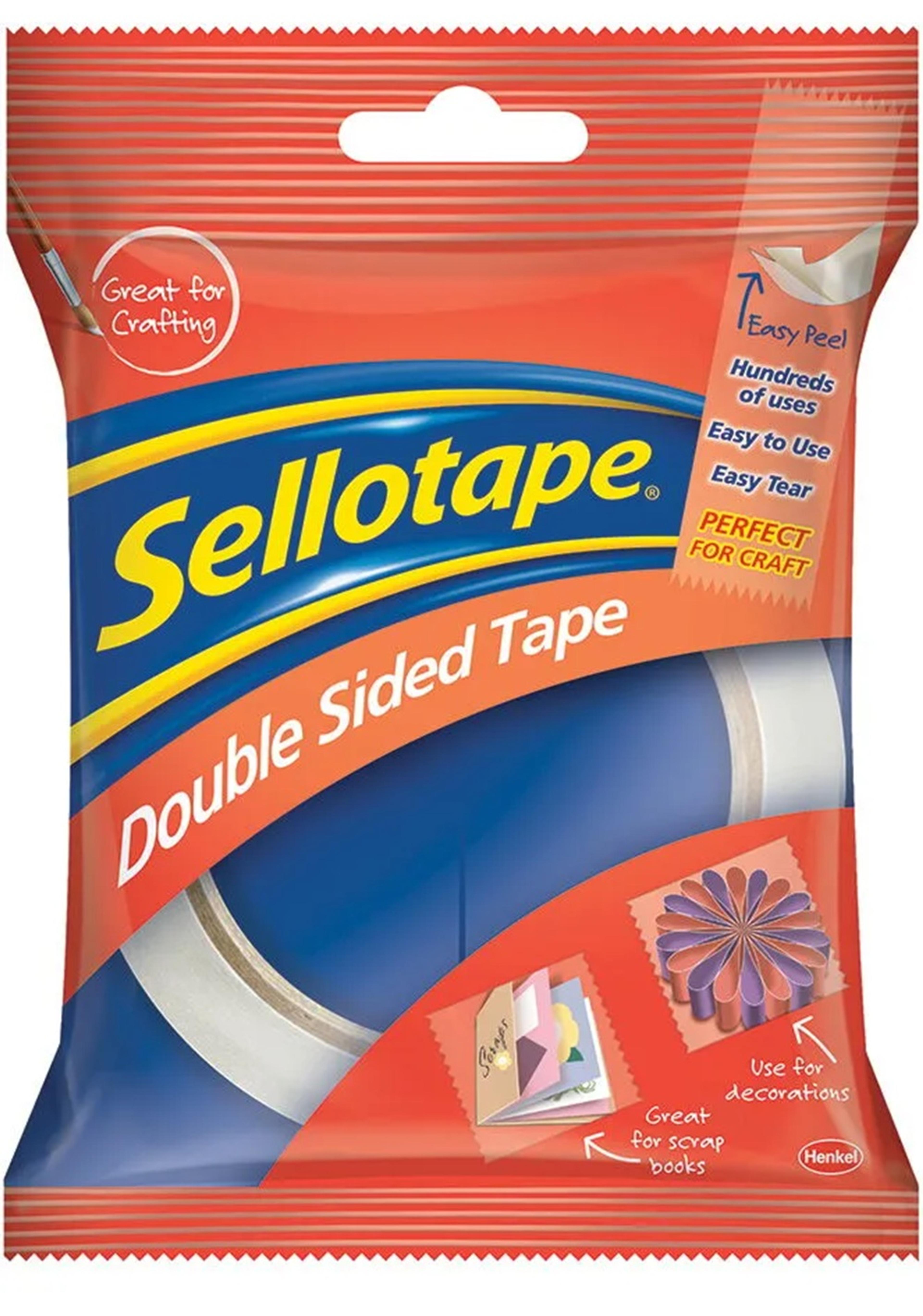Sellotape Double Sided Tape - 25mm x 33m - 1 Roll