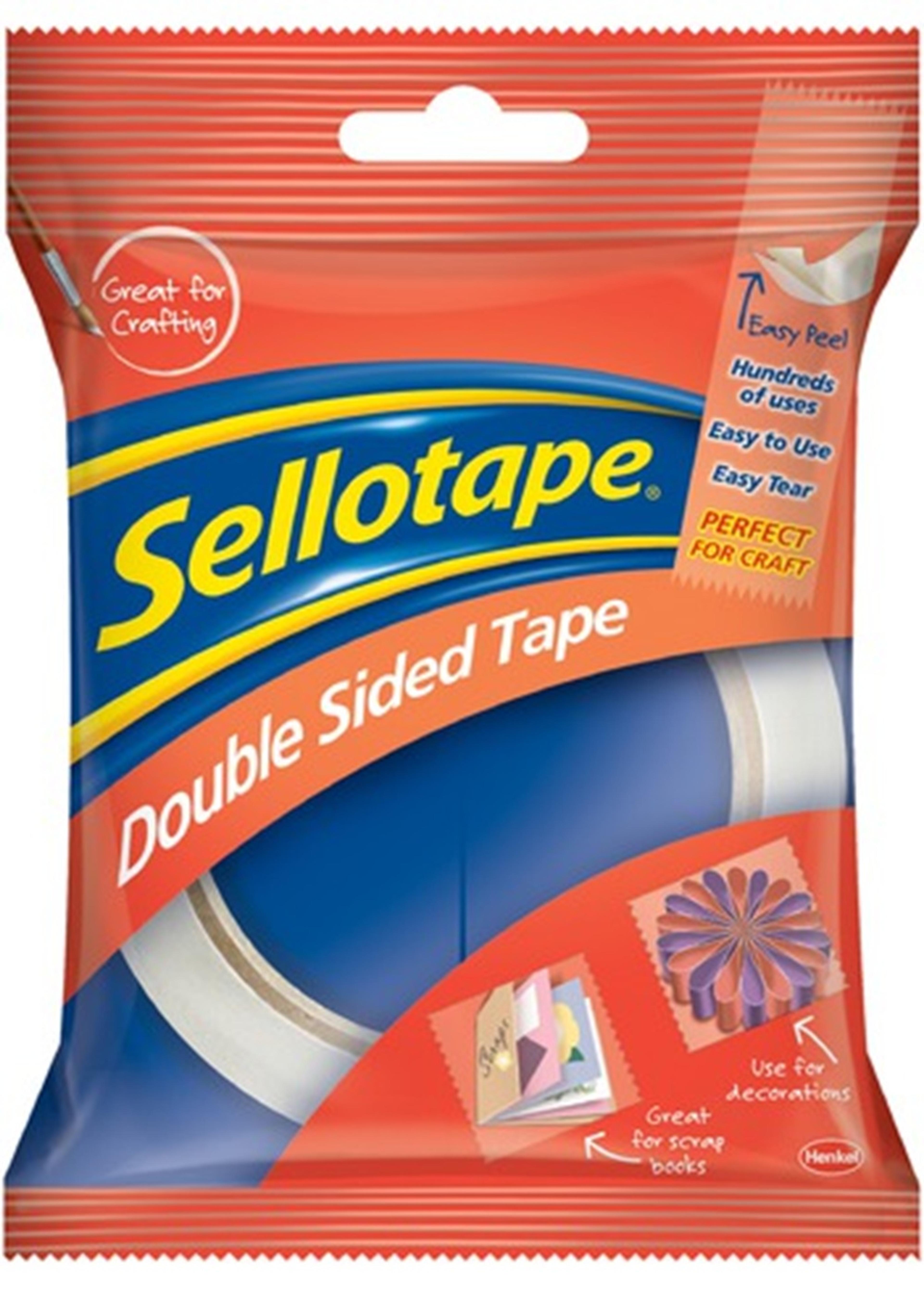 Sellotape Double Sided Tape - 12mm x 33m - 1 Roll