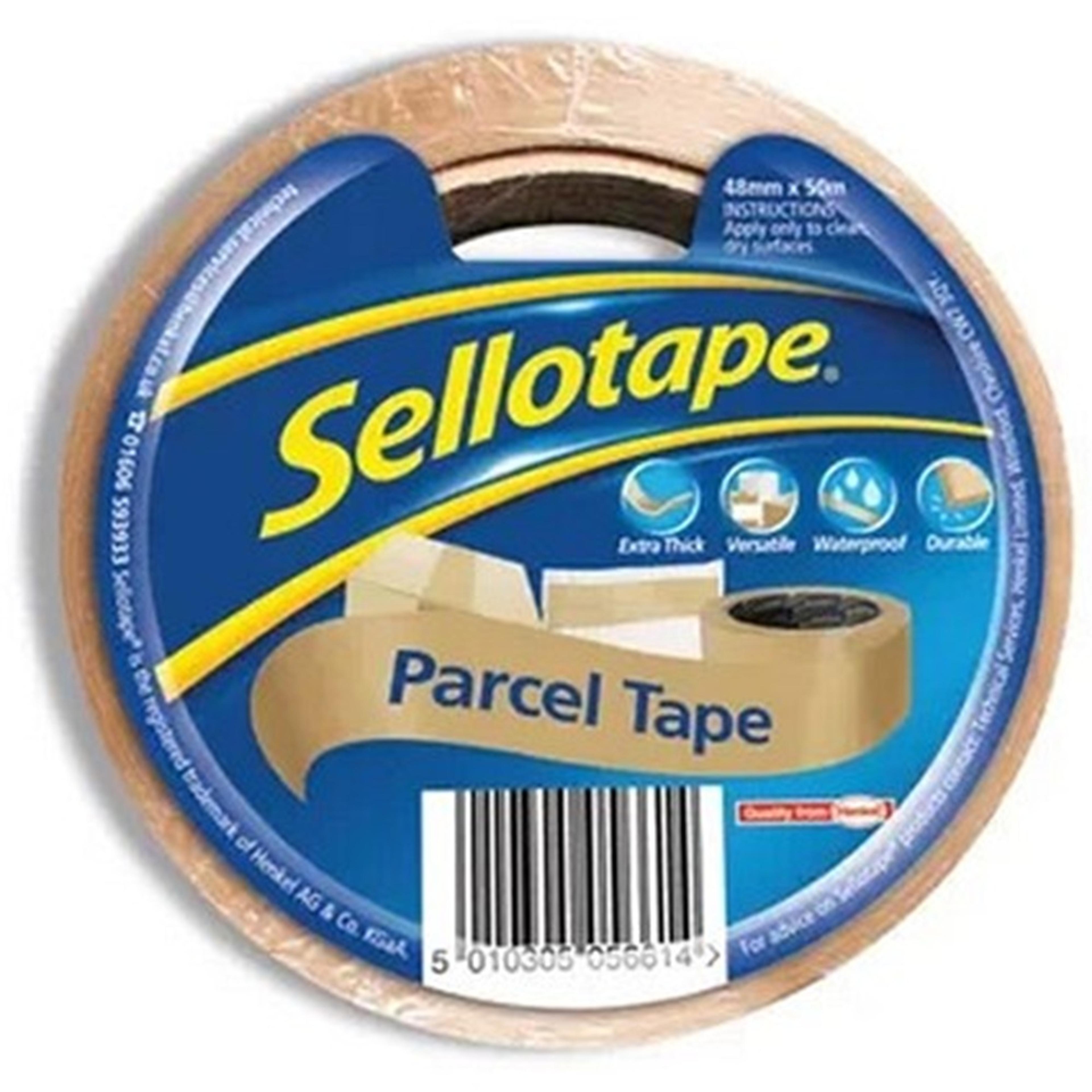 Sellotape Parcel Tape - Buff -  48mm x 50m - 1 Roll