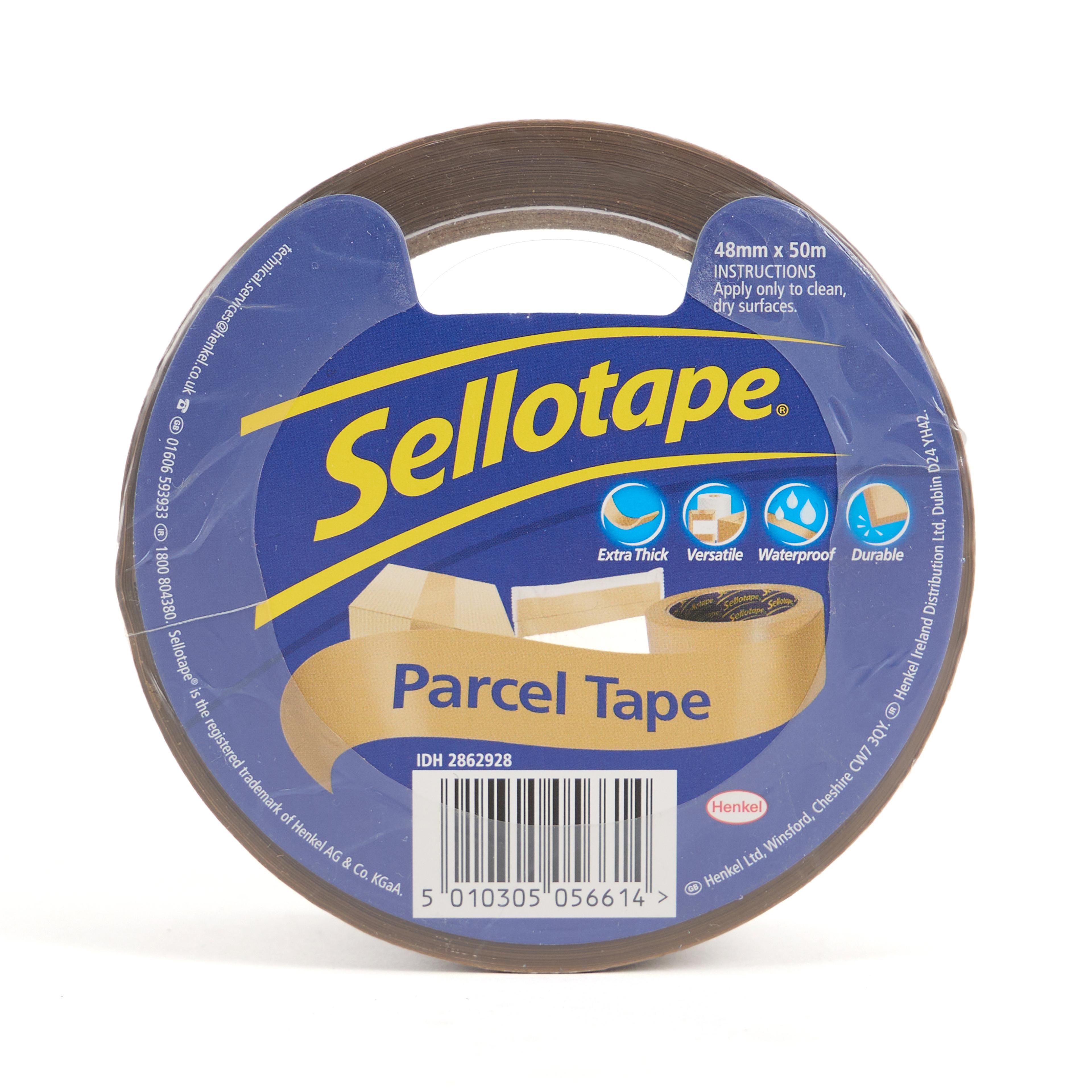 Sellotape Parcel Tape - Buff - 48mm x 50m - 1 Roll