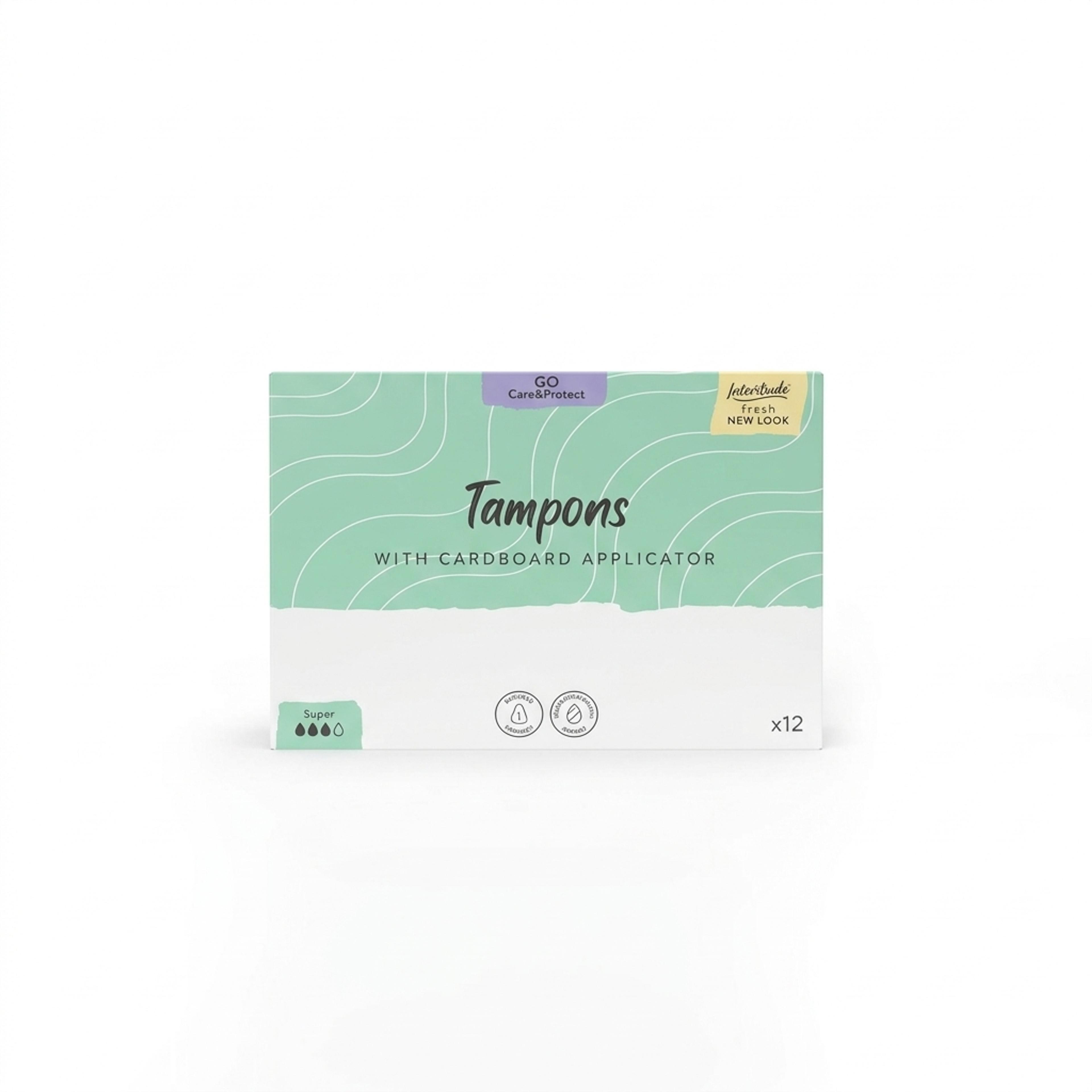  Care & Protect Super Applicator Tampons - Pack of 12