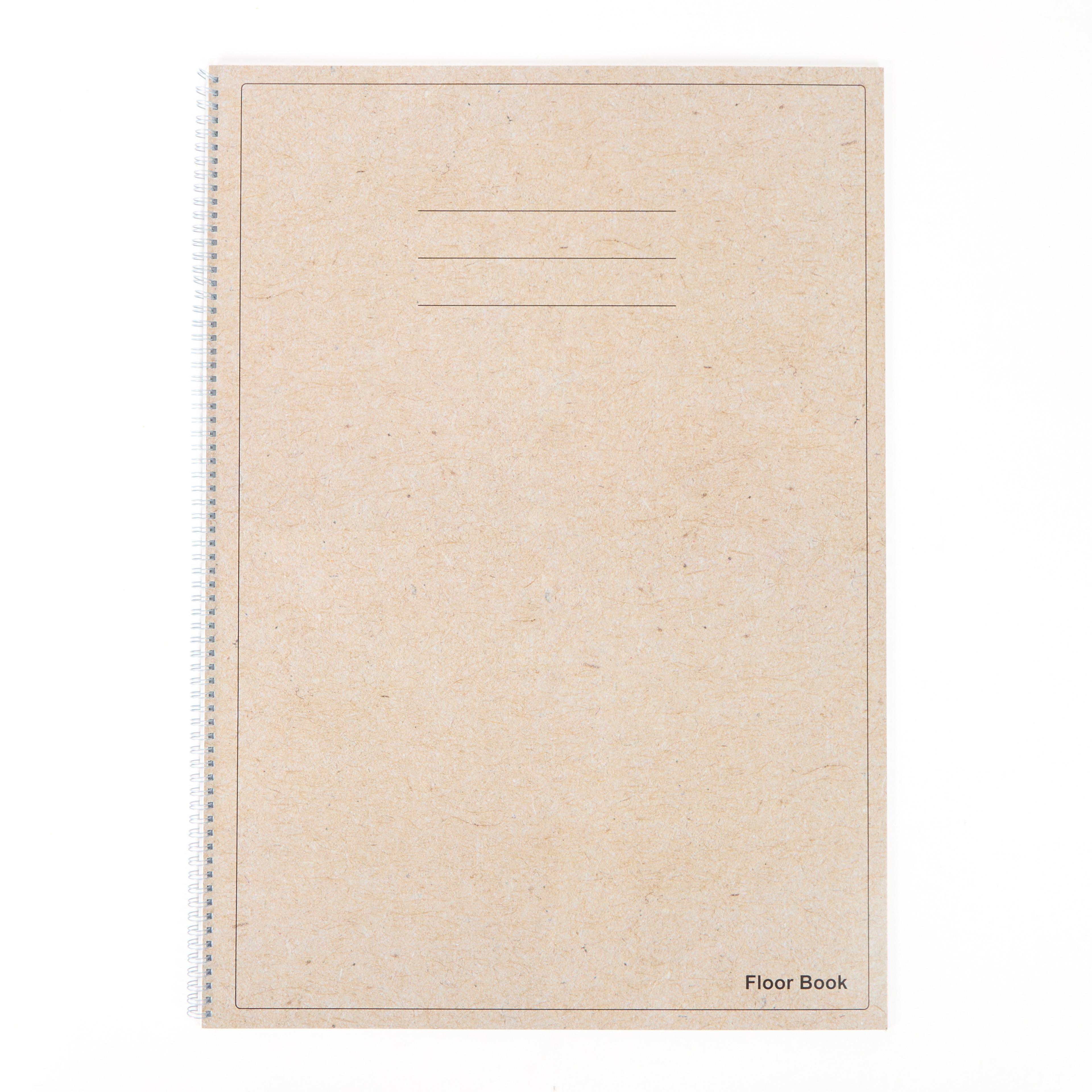 Classmates A2 Spiral Floor Book, Hardcover, 120gsm Plain Craft Paper