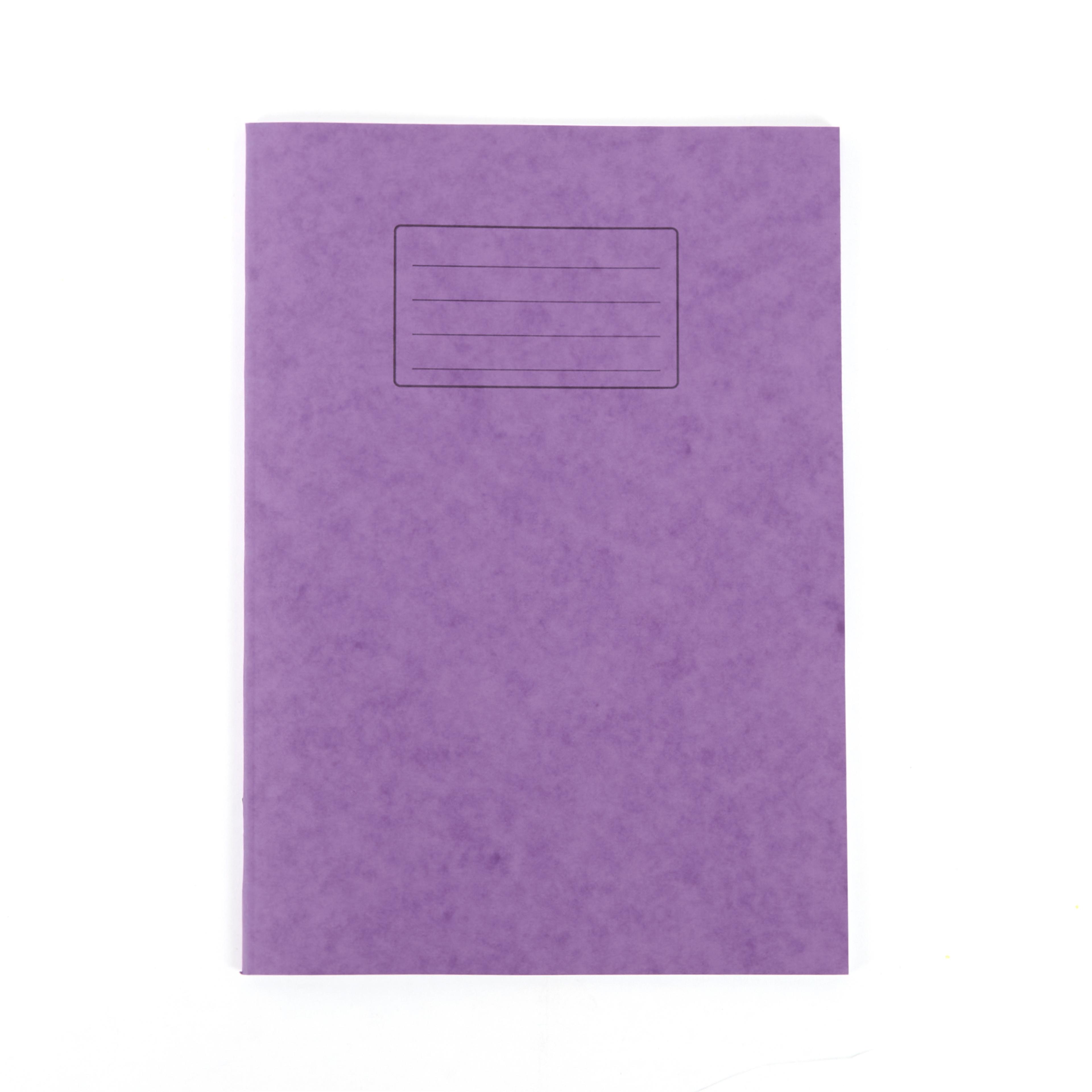 Classmates Handwriting Book, A4, 8mm with dotted spacing - 80pg - Purple - Pack of 50