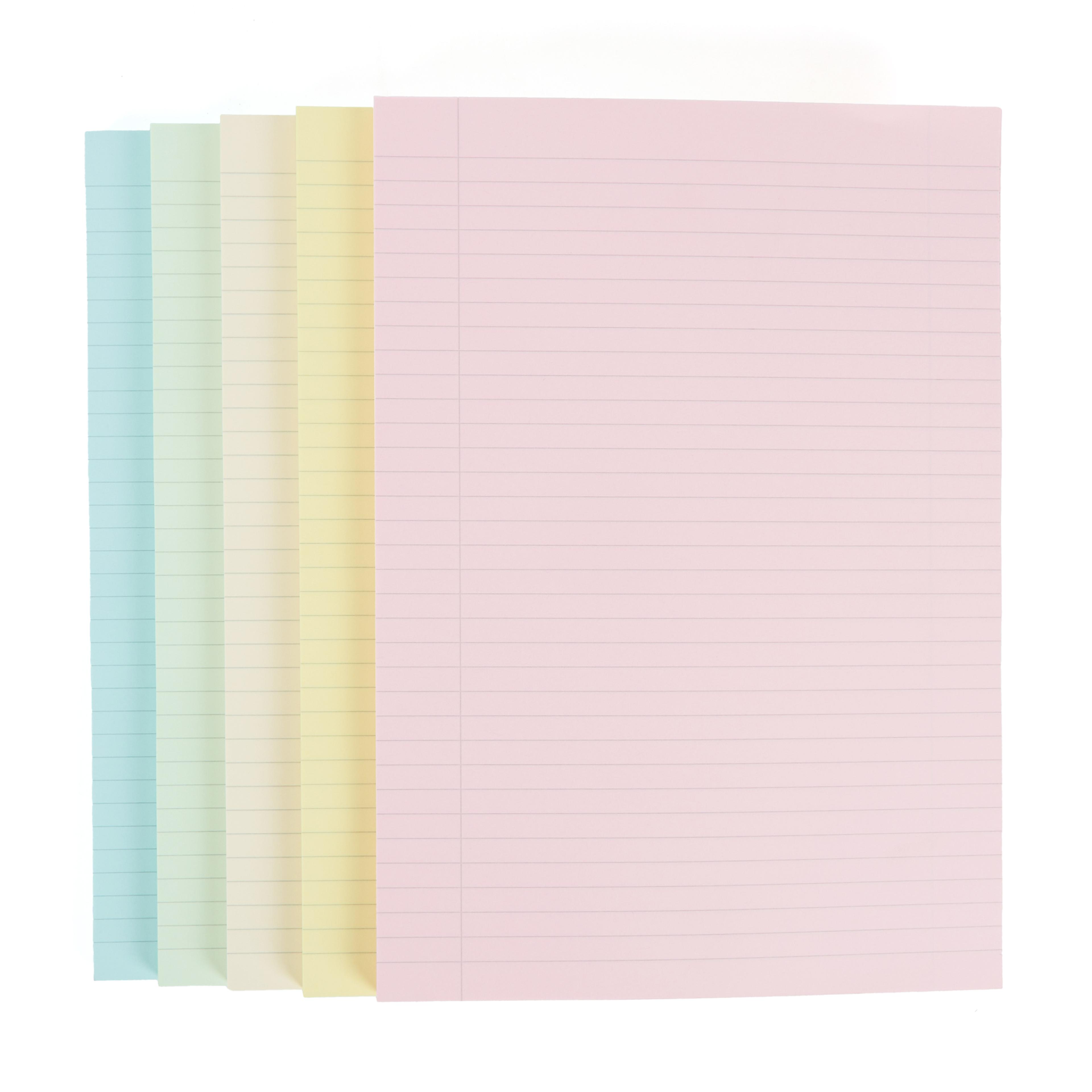 Classmates Tinted Paper, A4, 8mm with Margin - Assorted Colours - 1 Ream