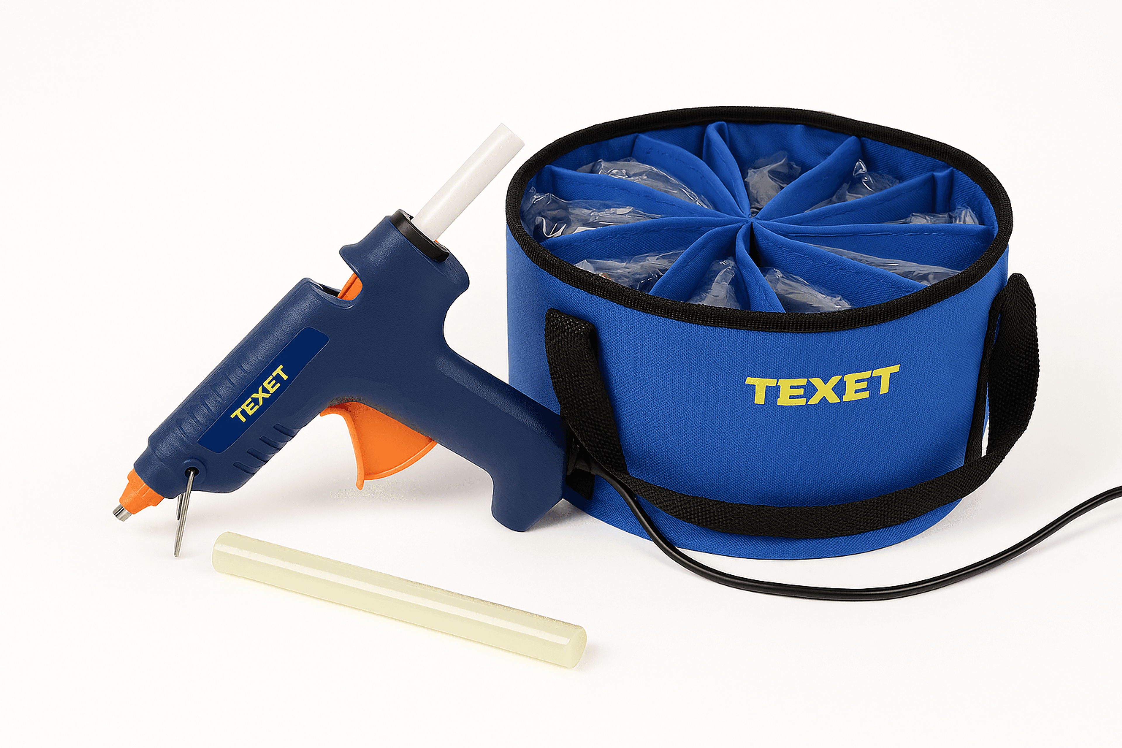 TEXET Large Hot Melt Glue Gun - Pack of 10