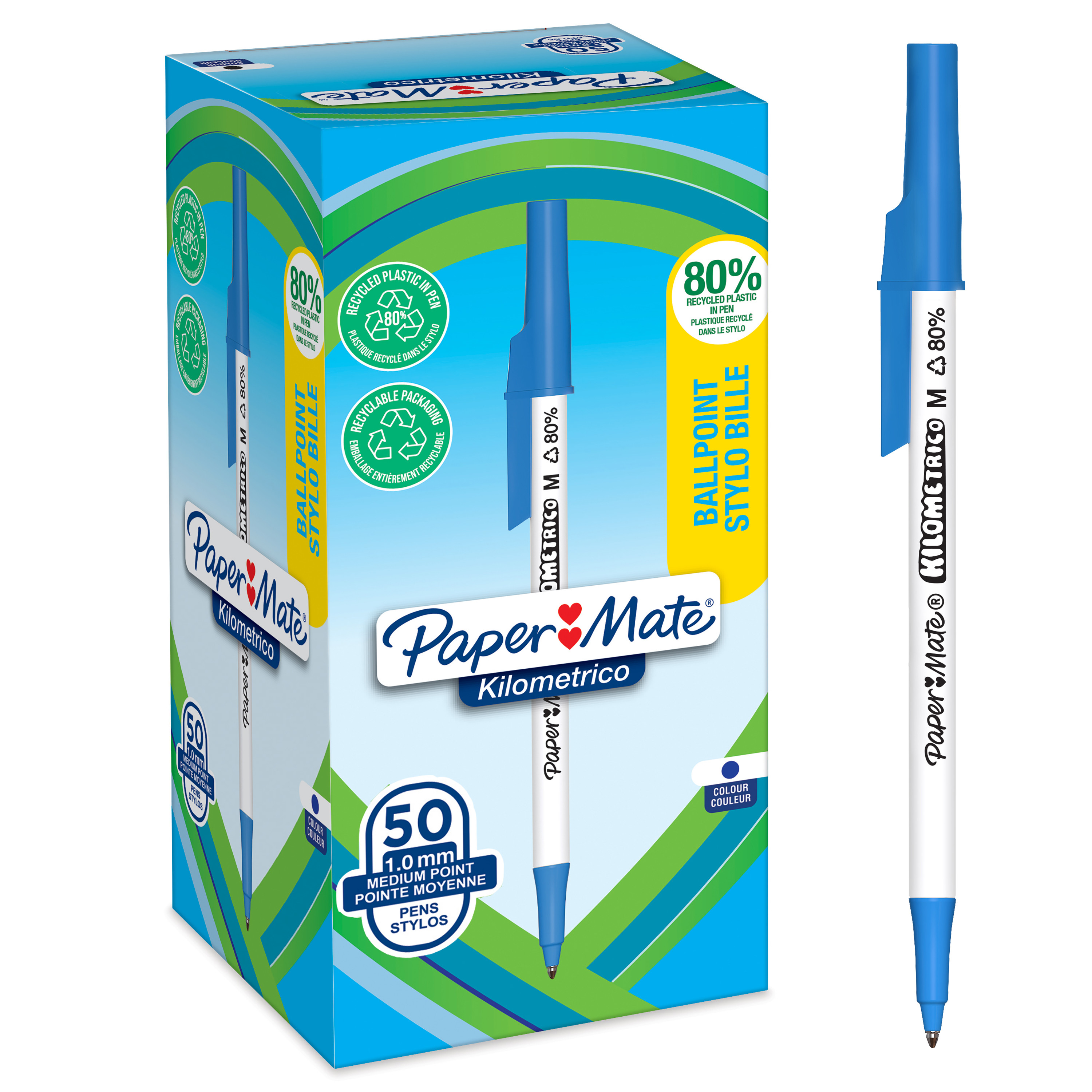 PaperMate Kilometrico Bpoint Pen Blu P50