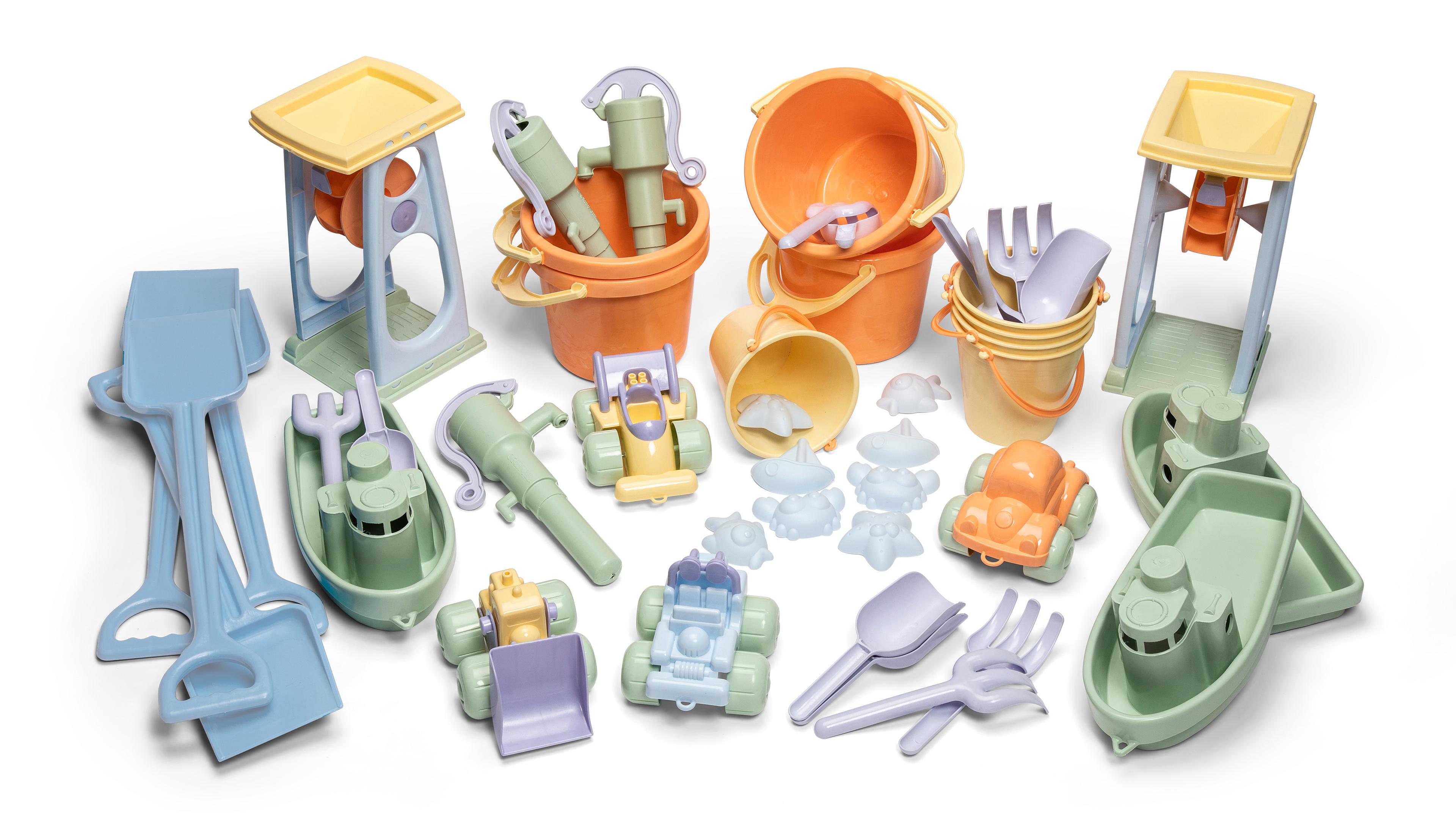 dantoy Pastel Recycled Plastic Sand Set - Pack of 45