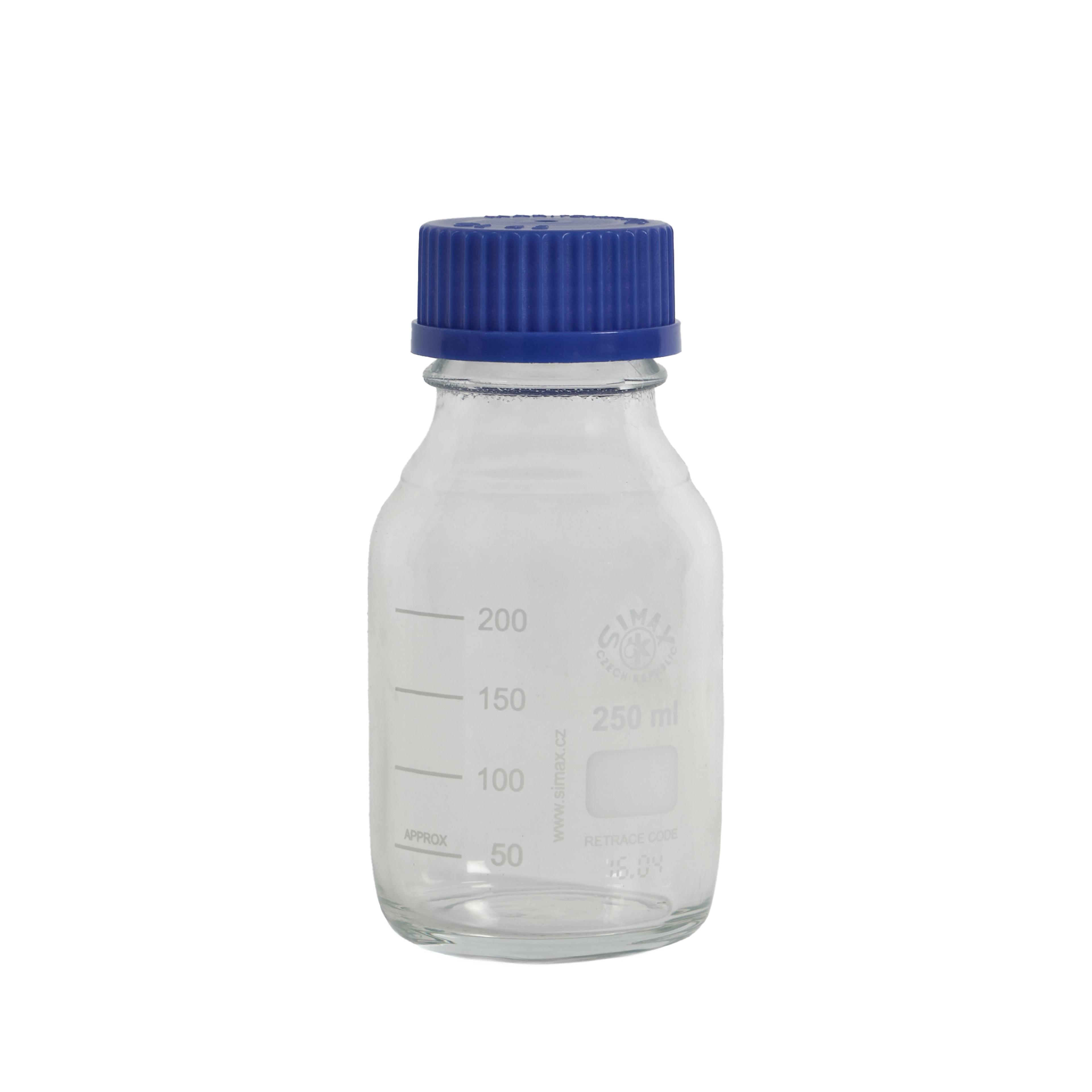 Simax Plastic Coated Reagent Bottle - 250ml - Pack of 10