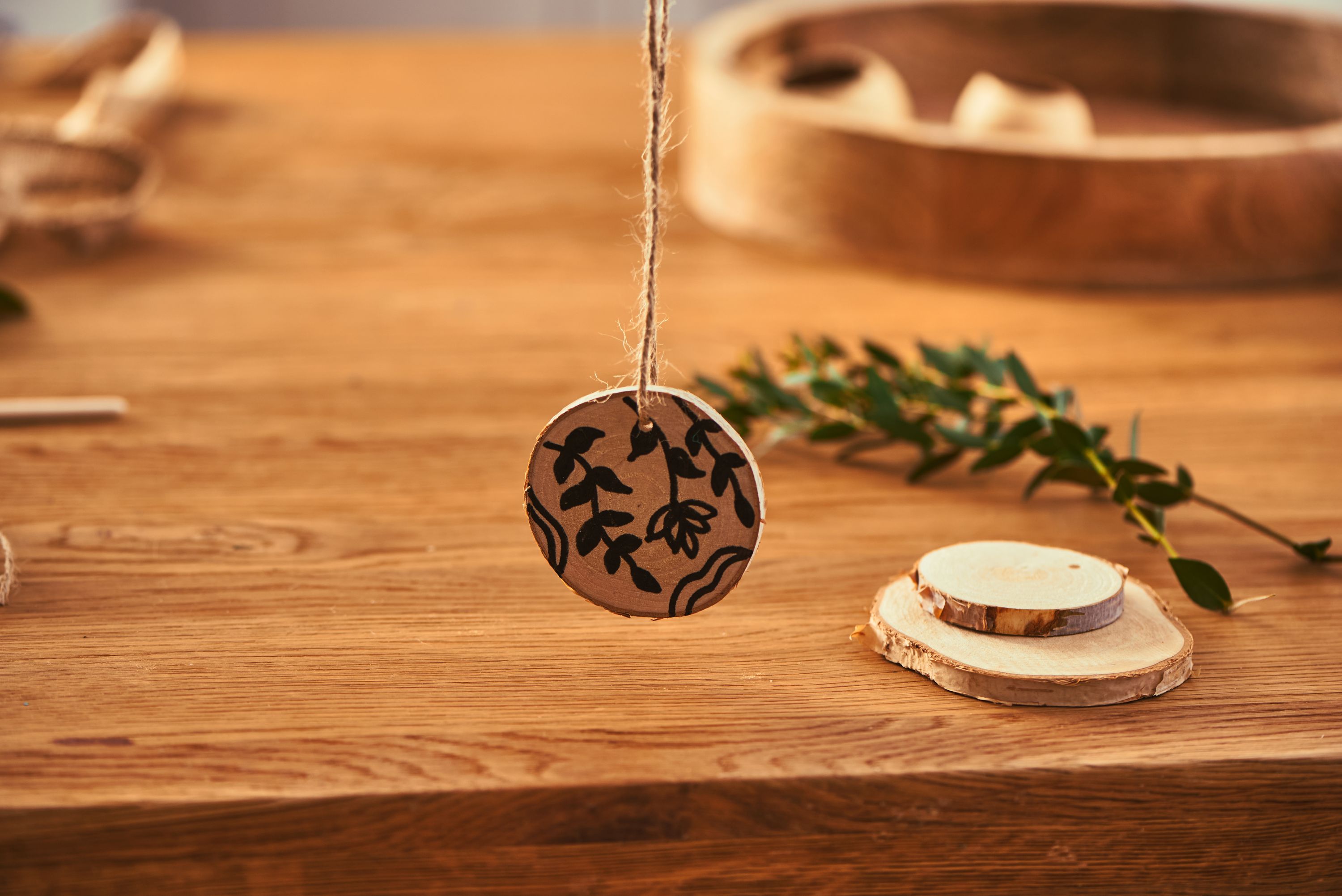 Rainbow Eco Natural Wood Discs 10cm PK20