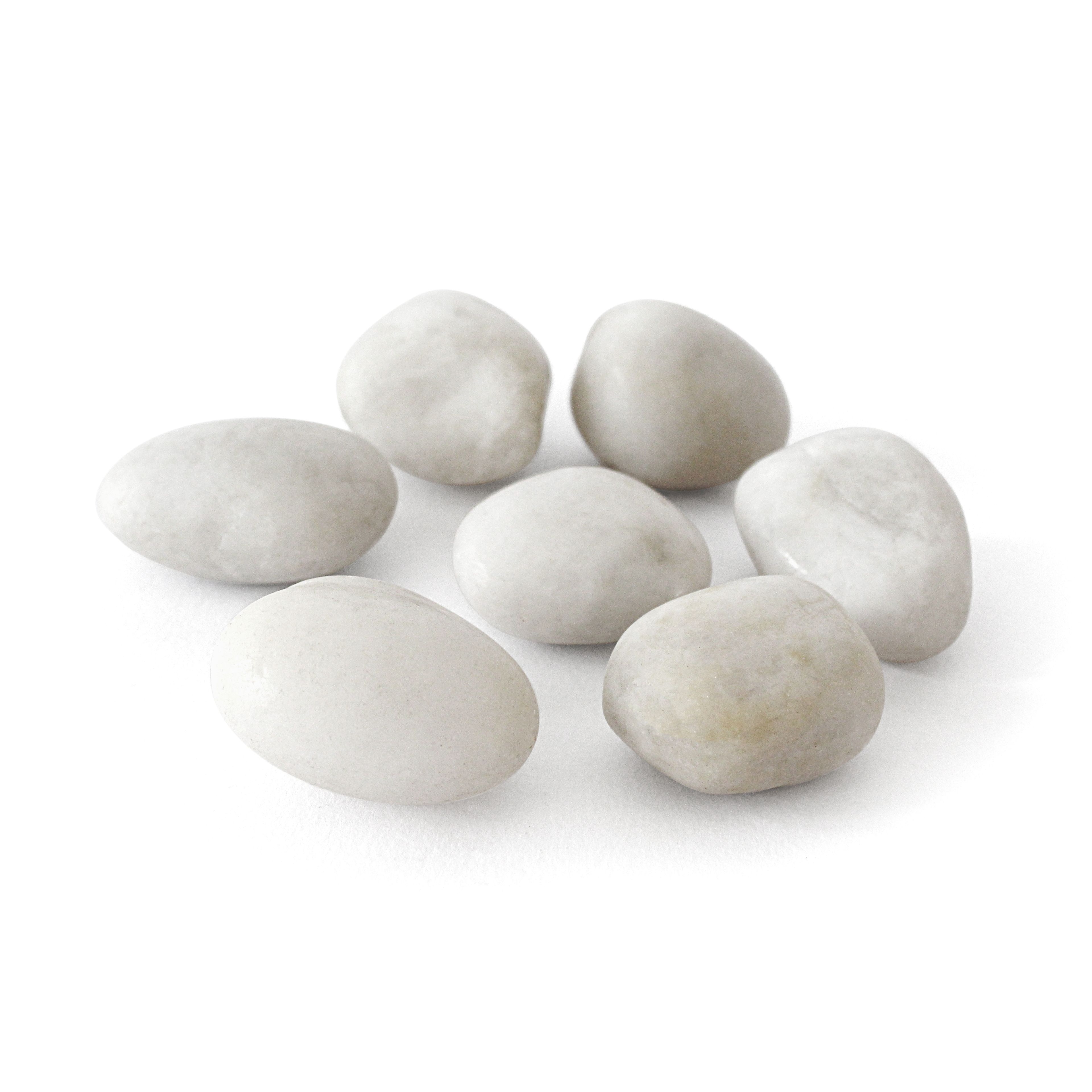 Rainbow Eco Play Polished White Pebbles 1.5kg 
