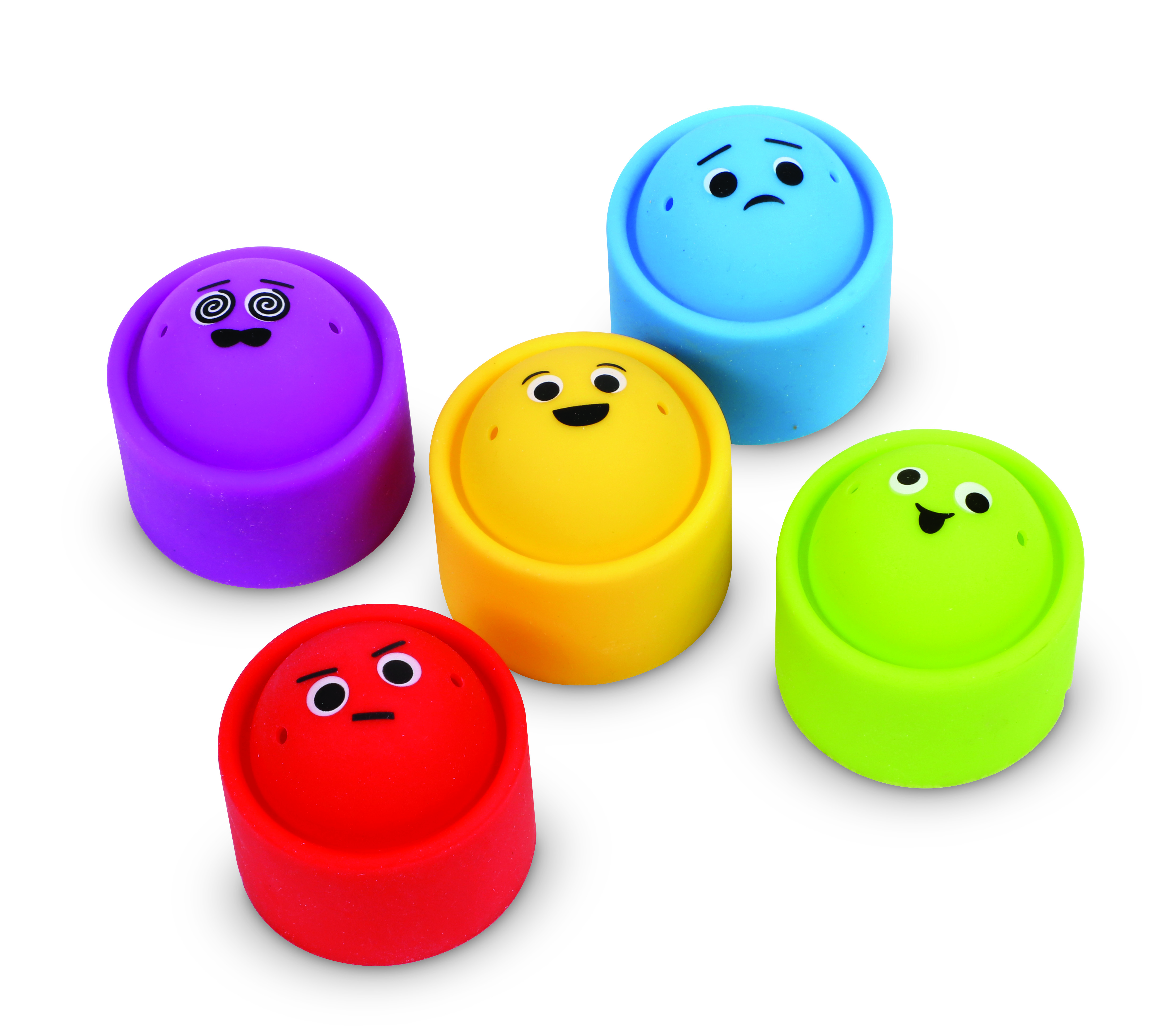 Rainbow Emotion Fidget Poppers Set of 5
