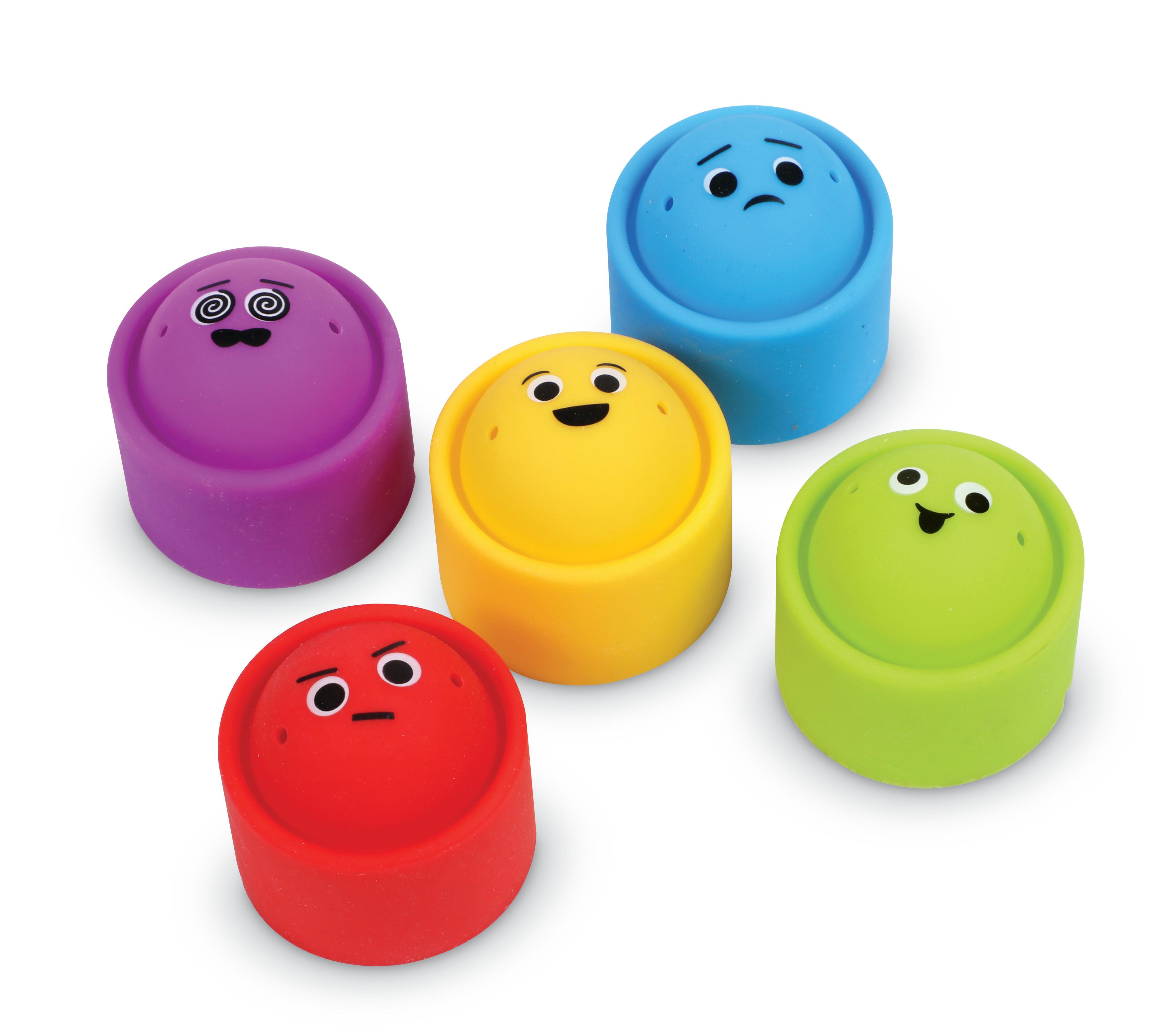 Learning Resources Rainbow Emotion Fidget Poppers Set of 5