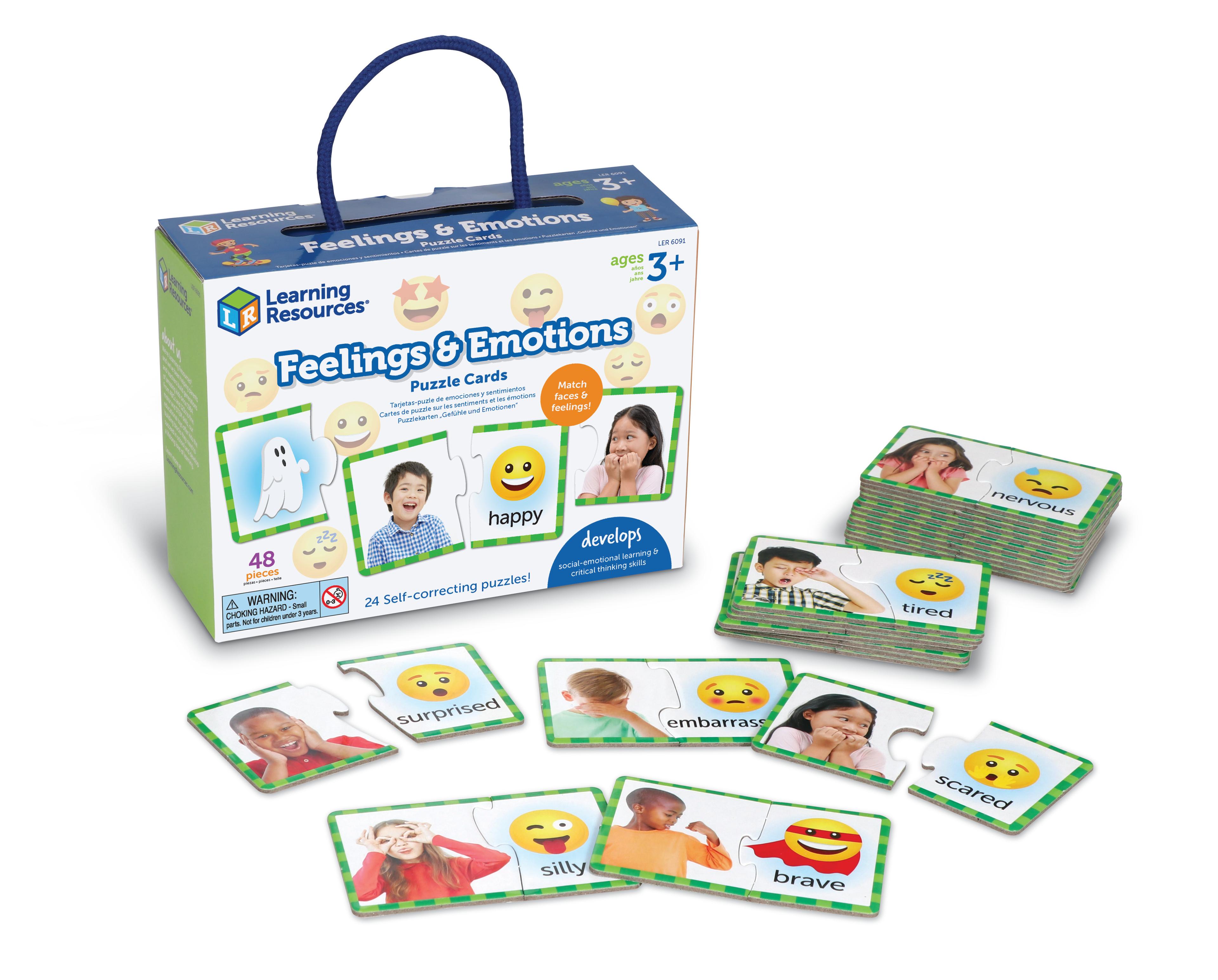 Learning Resources Feelings & Emotion Puzzle Cards