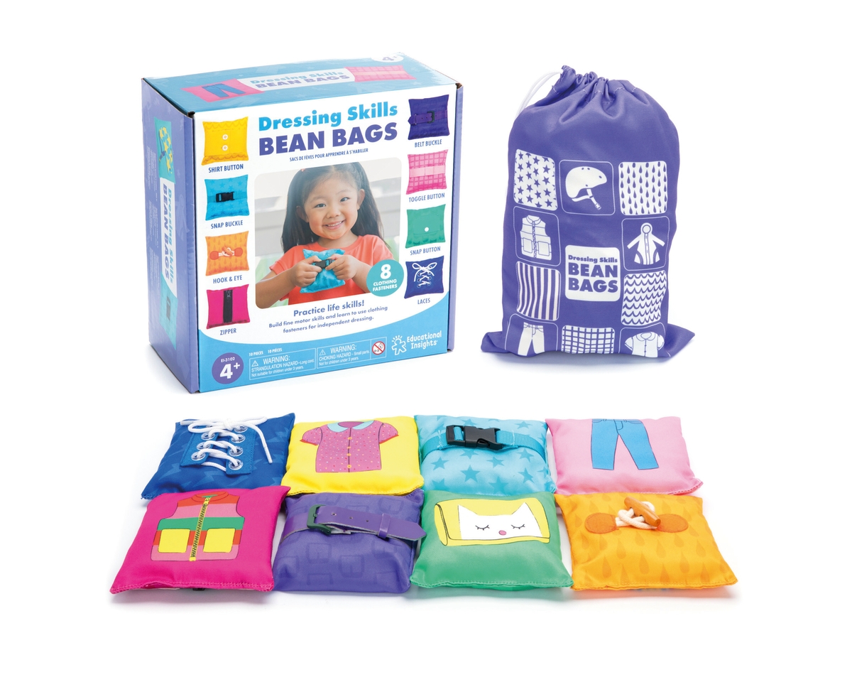 Learning Resource Bag With Label Pocket Learning Resources Dressing Skills Bean Bags | GP00060994 | GLS