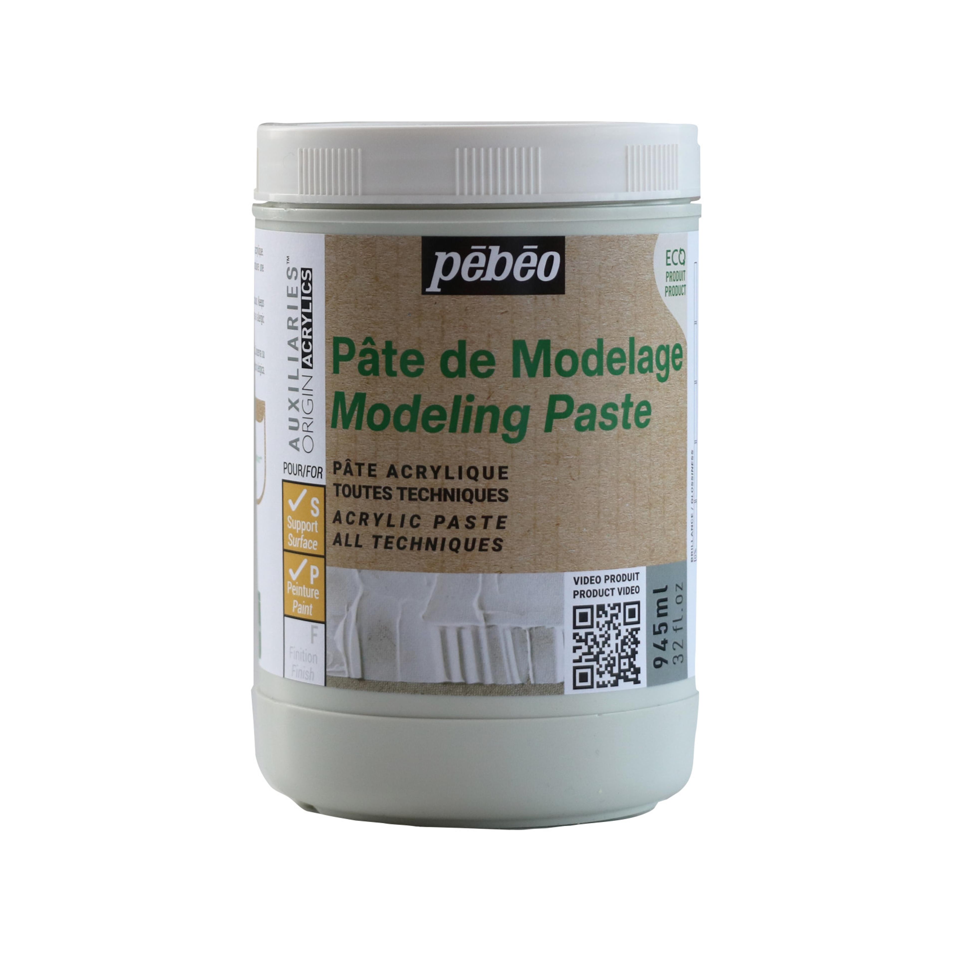 Pebeo Origin Acrylics Modelling Paste - 945ml - Clear