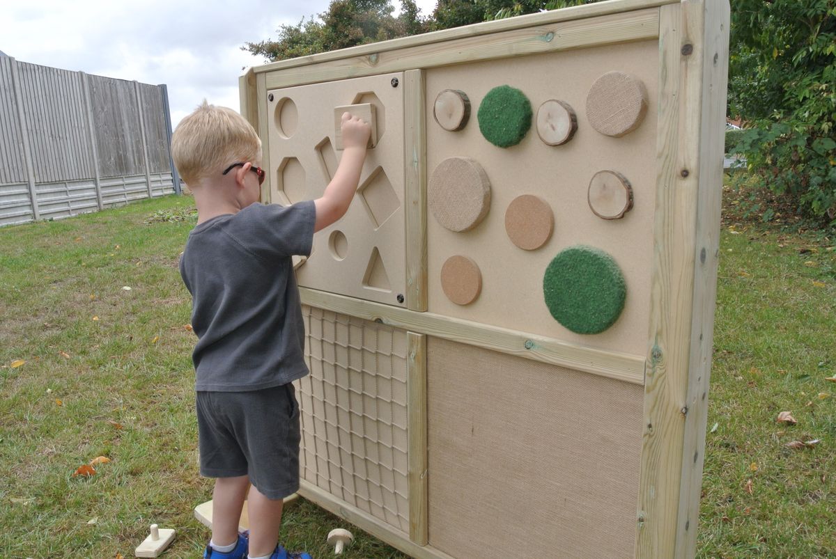 Freestanding Sensory Panel with Chalkboard from Hope Education ...